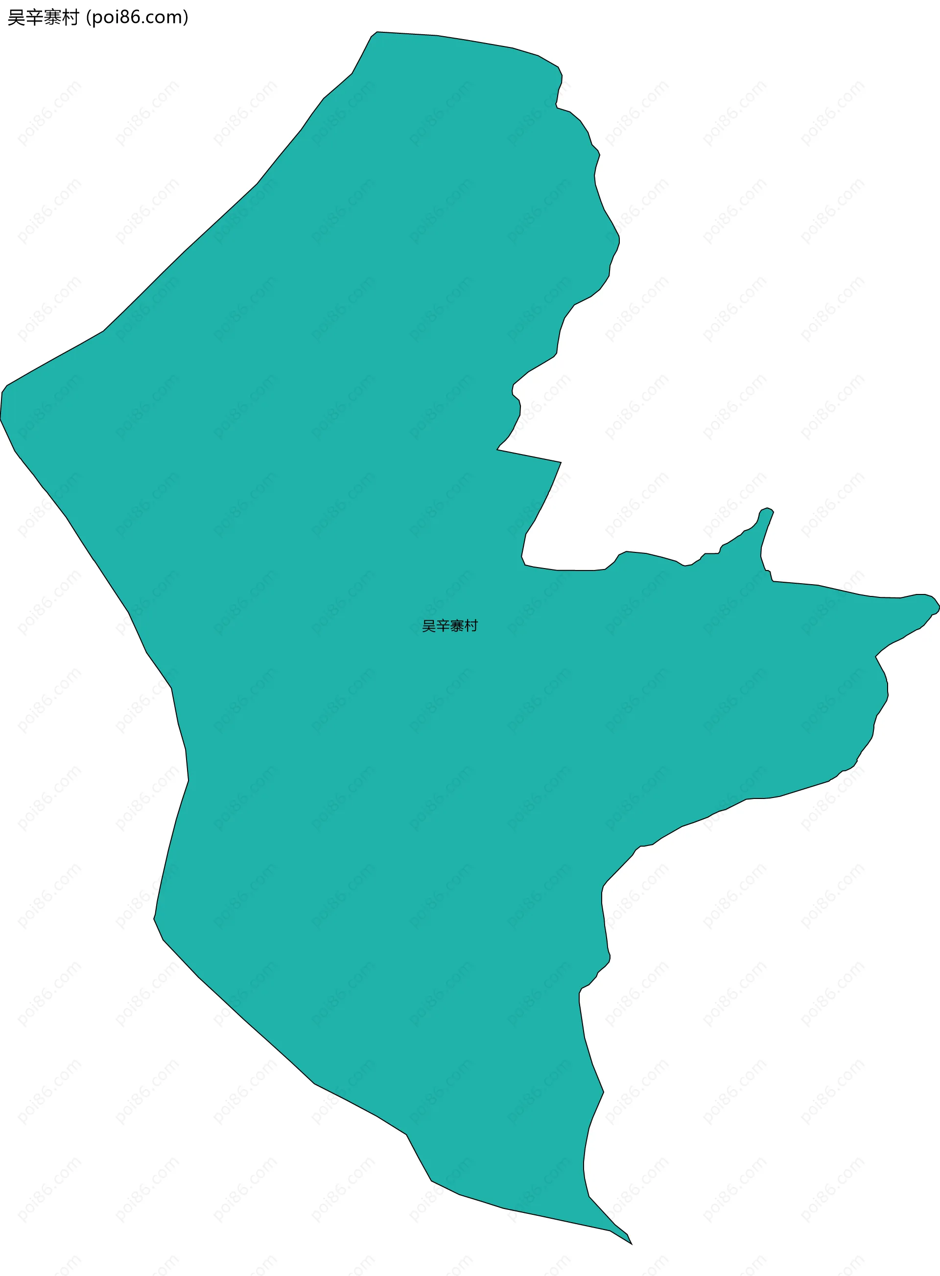 吴辛寨村边界地图