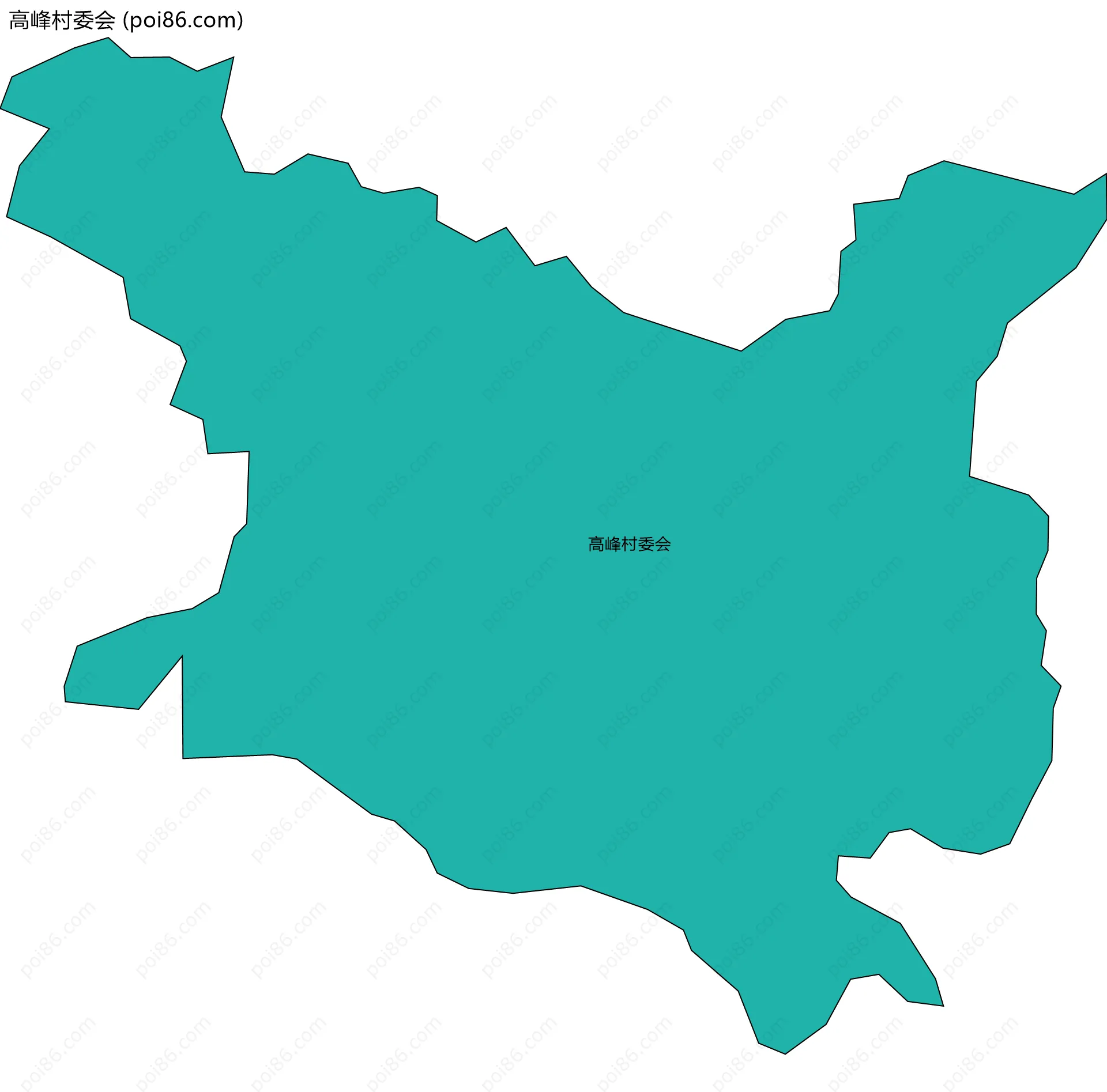 高峰村委会边界地图