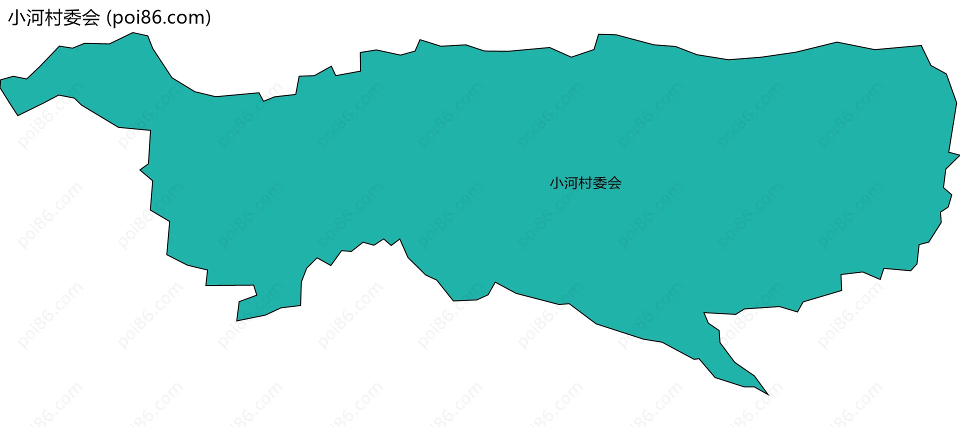 小河村委会边界地图