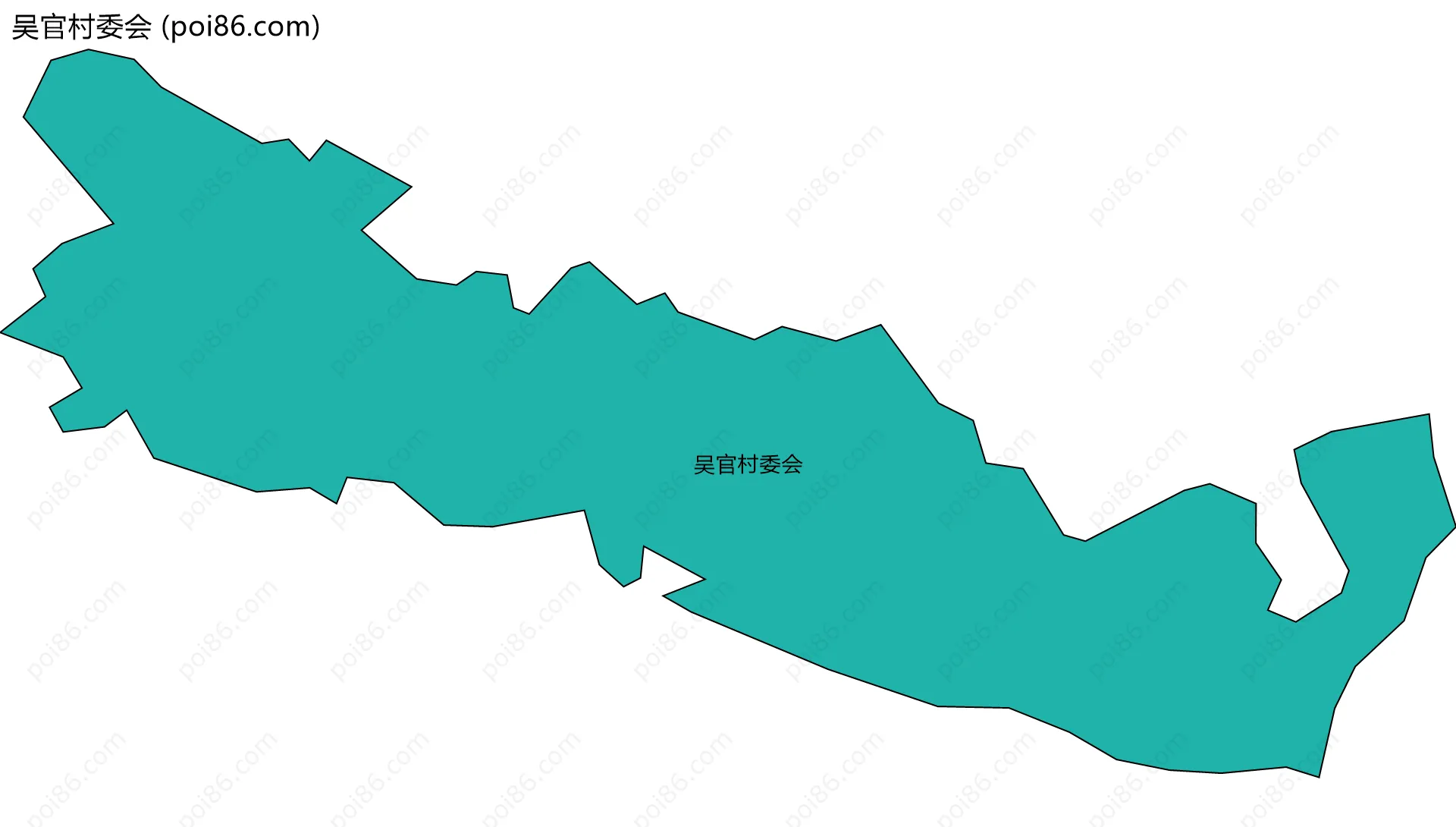 吴官村委会边界地图