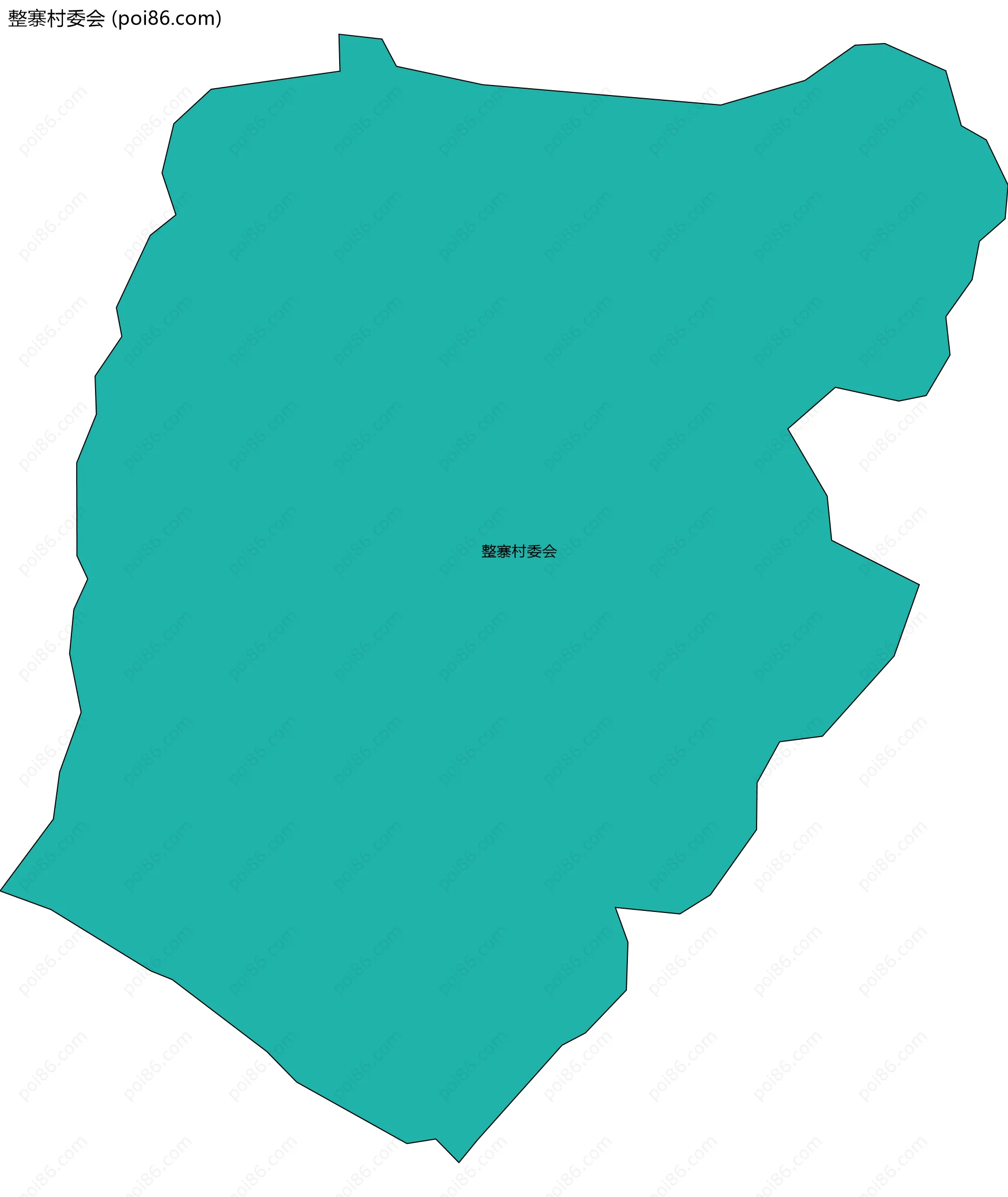 整寨村委会边界地图