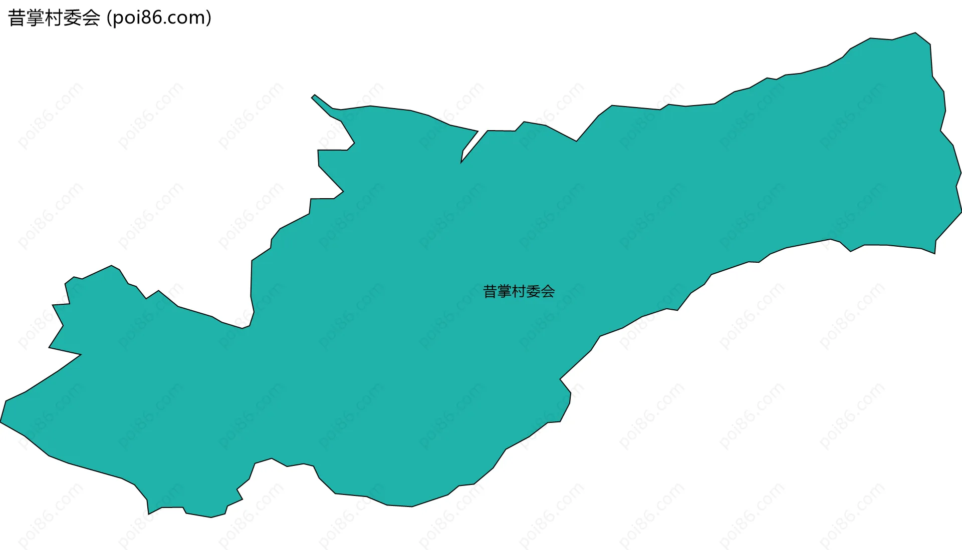 昔掌村委会边界地图