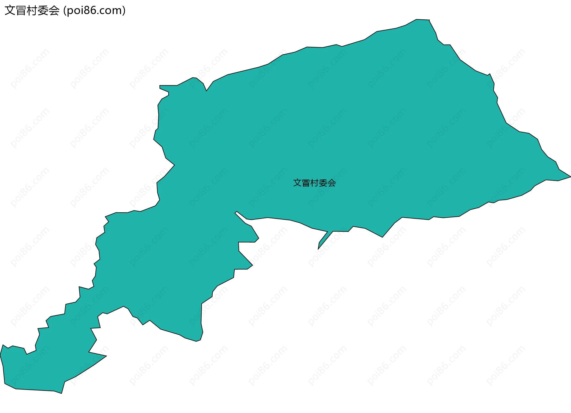 文冒村委会边界地图