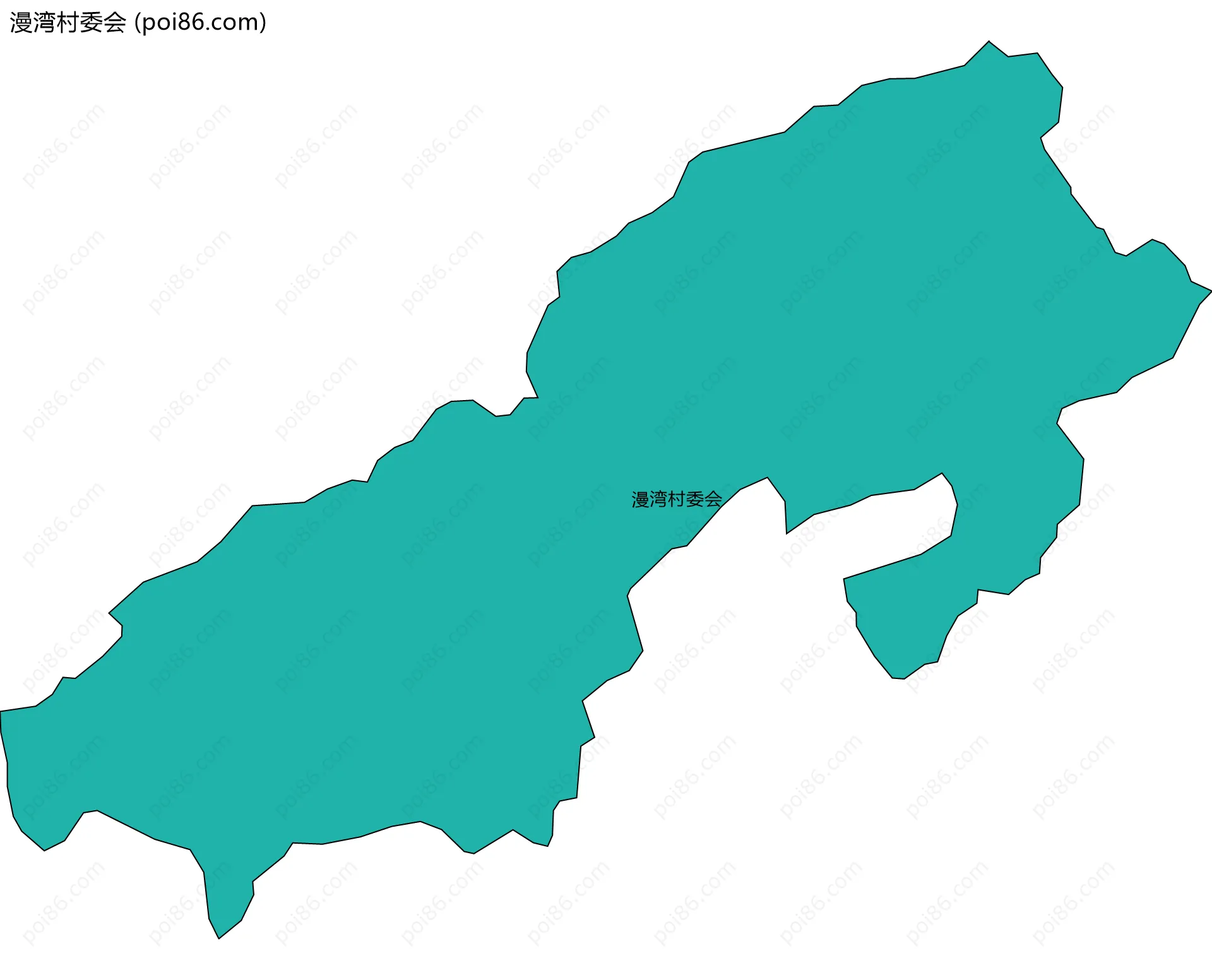 漫湾村委会边界地图