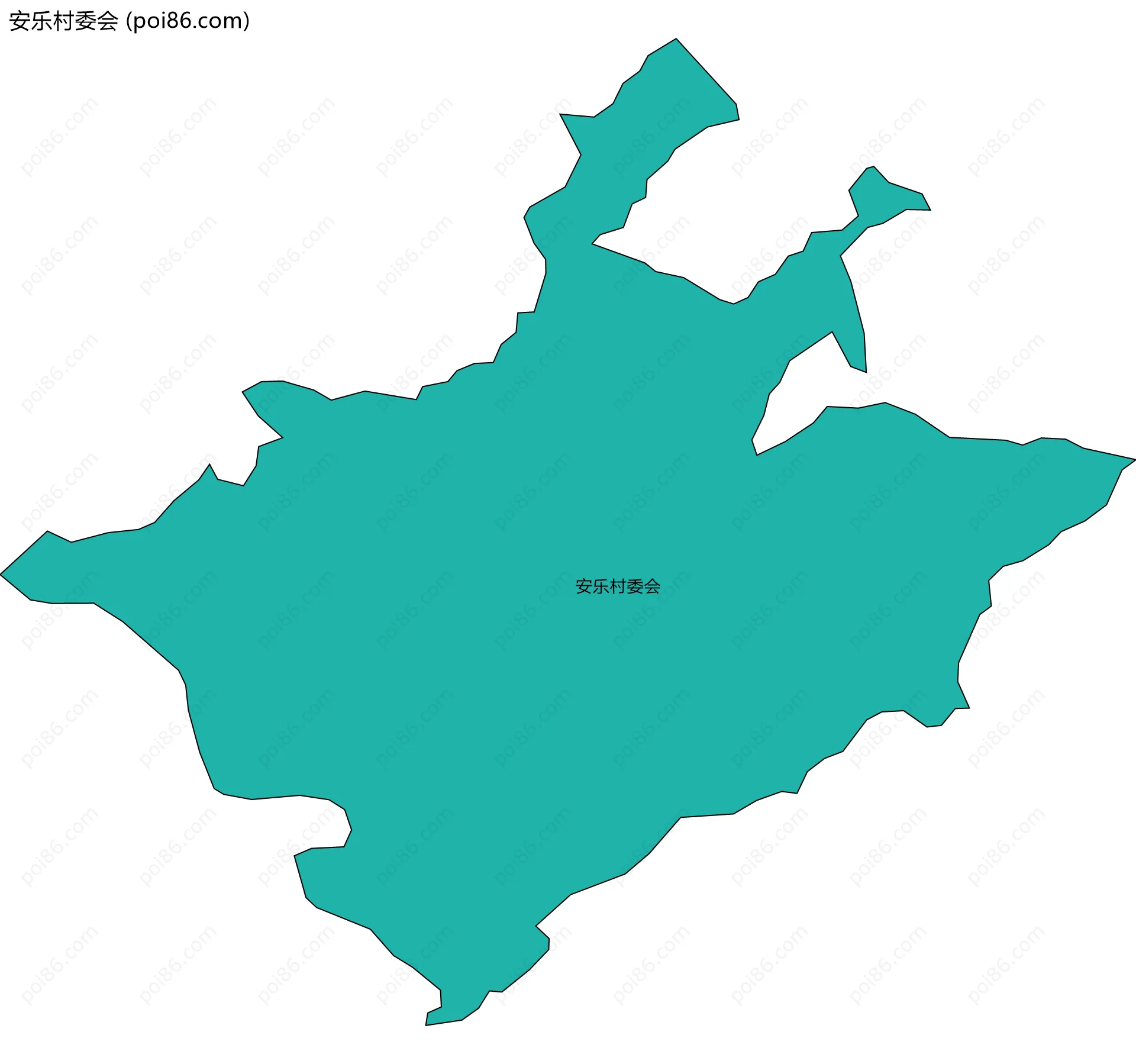 安乐村委会边界地图