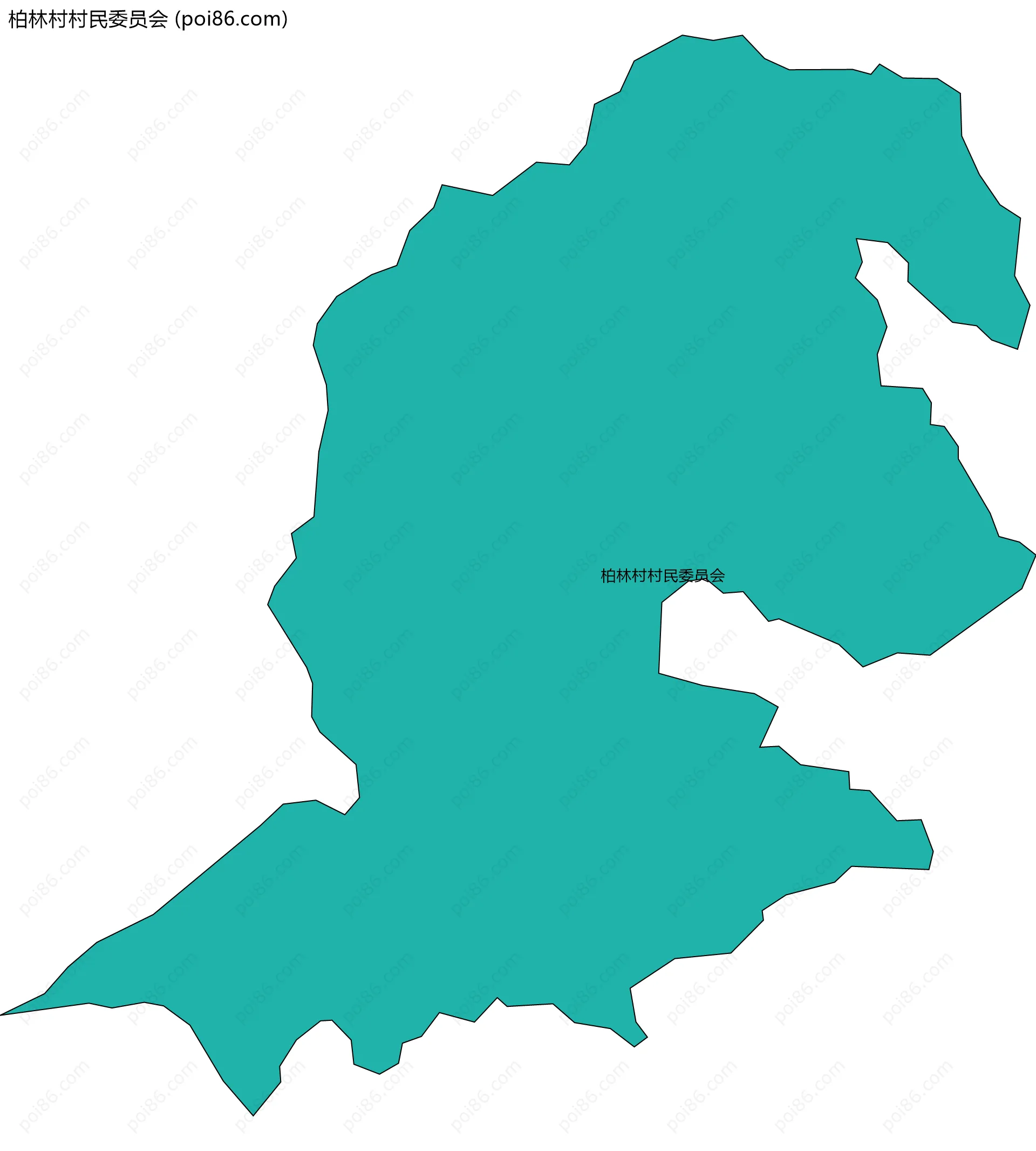 柏林村村民委员会边界地图