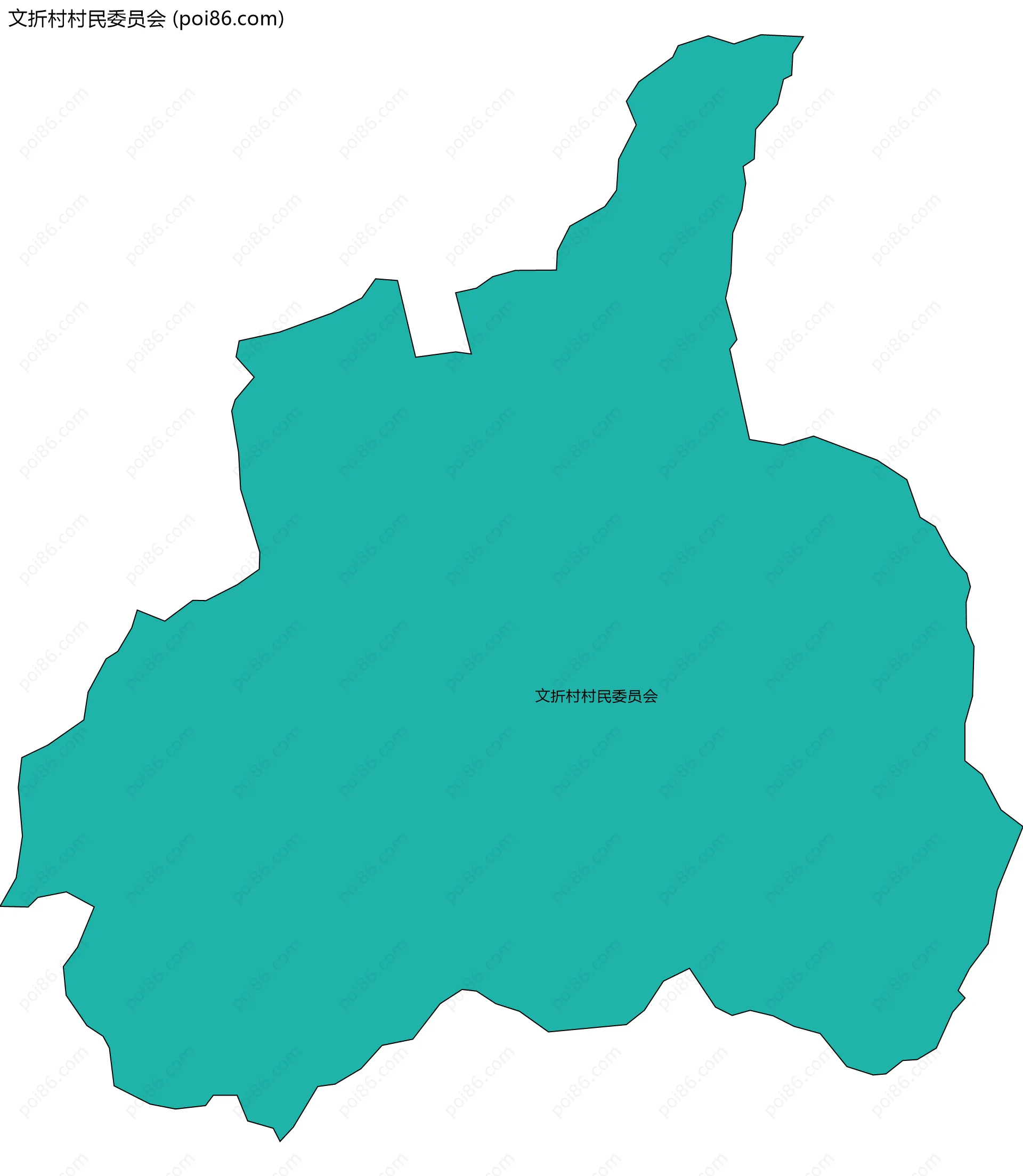 文折村村民委员会边界地图