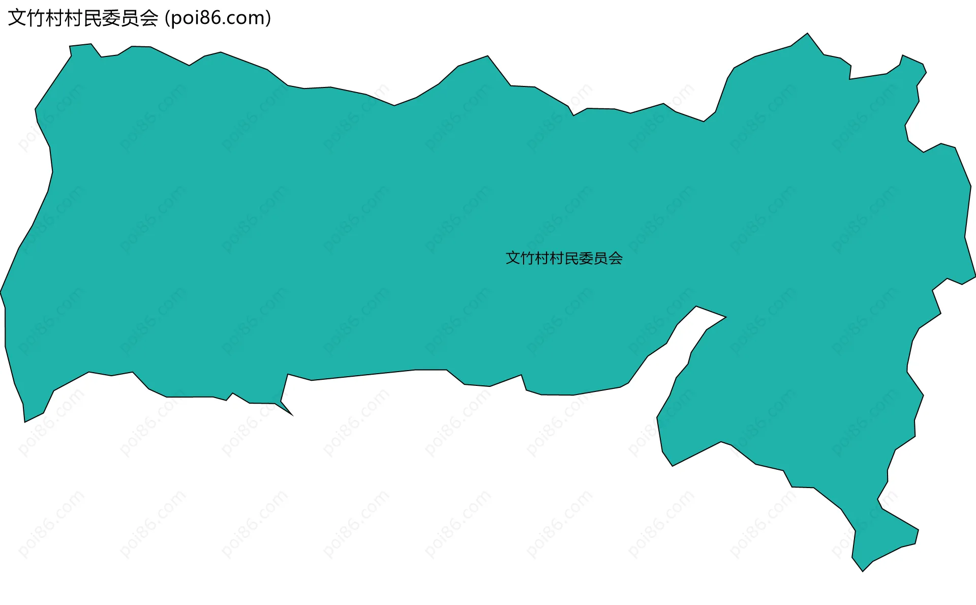 文竹村村民委员会边界地图
