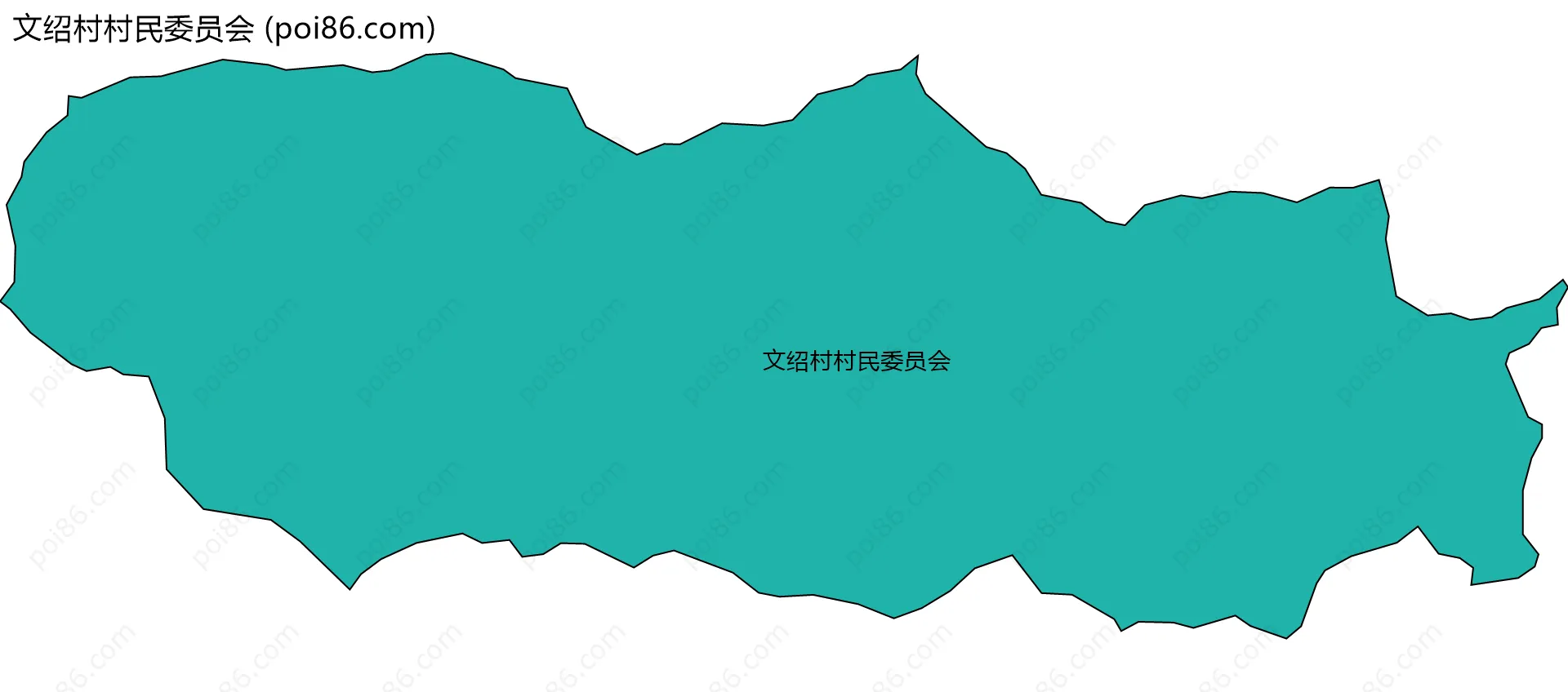 文绍村村民委员会边界地图