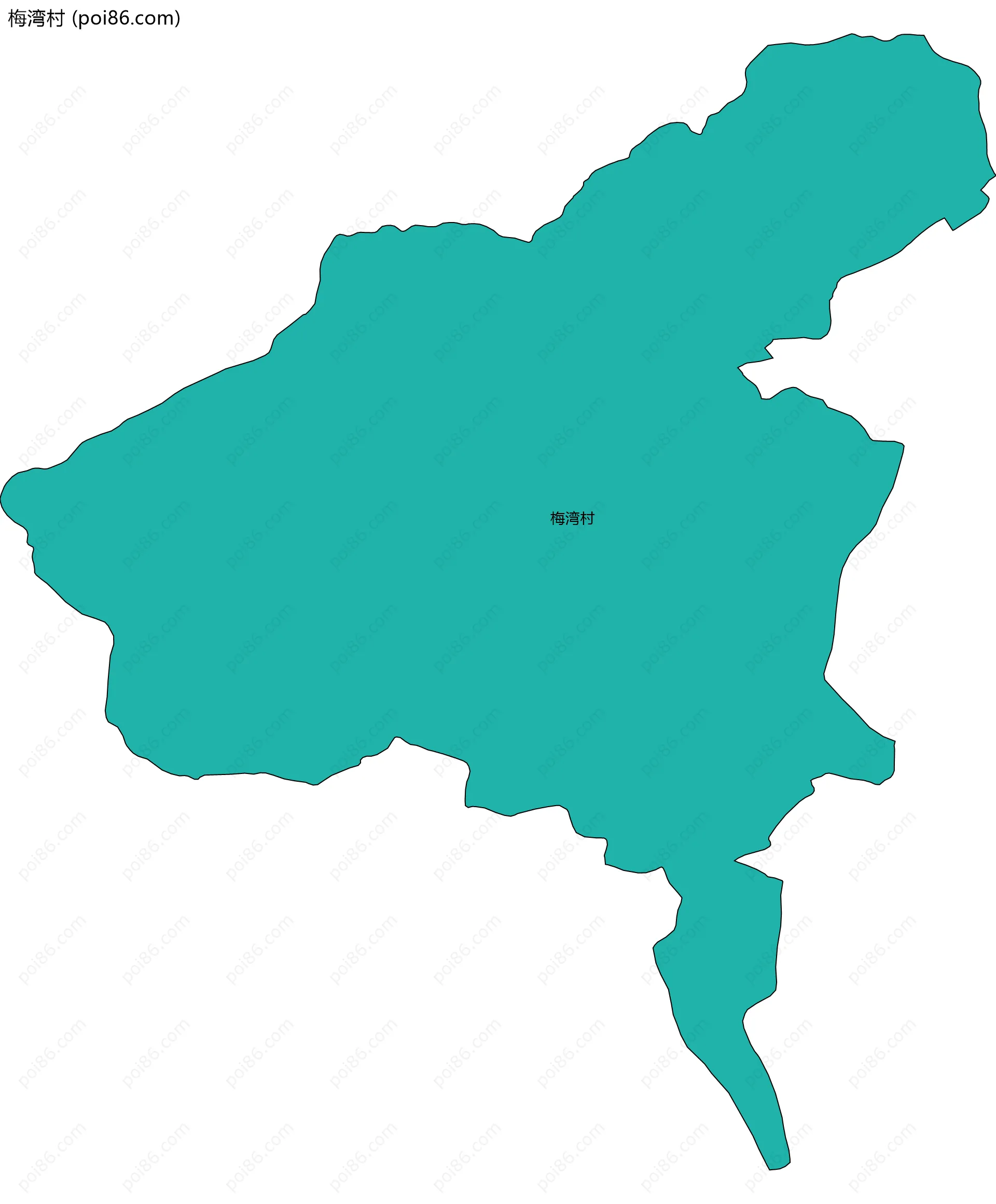 梅湾村边界地图