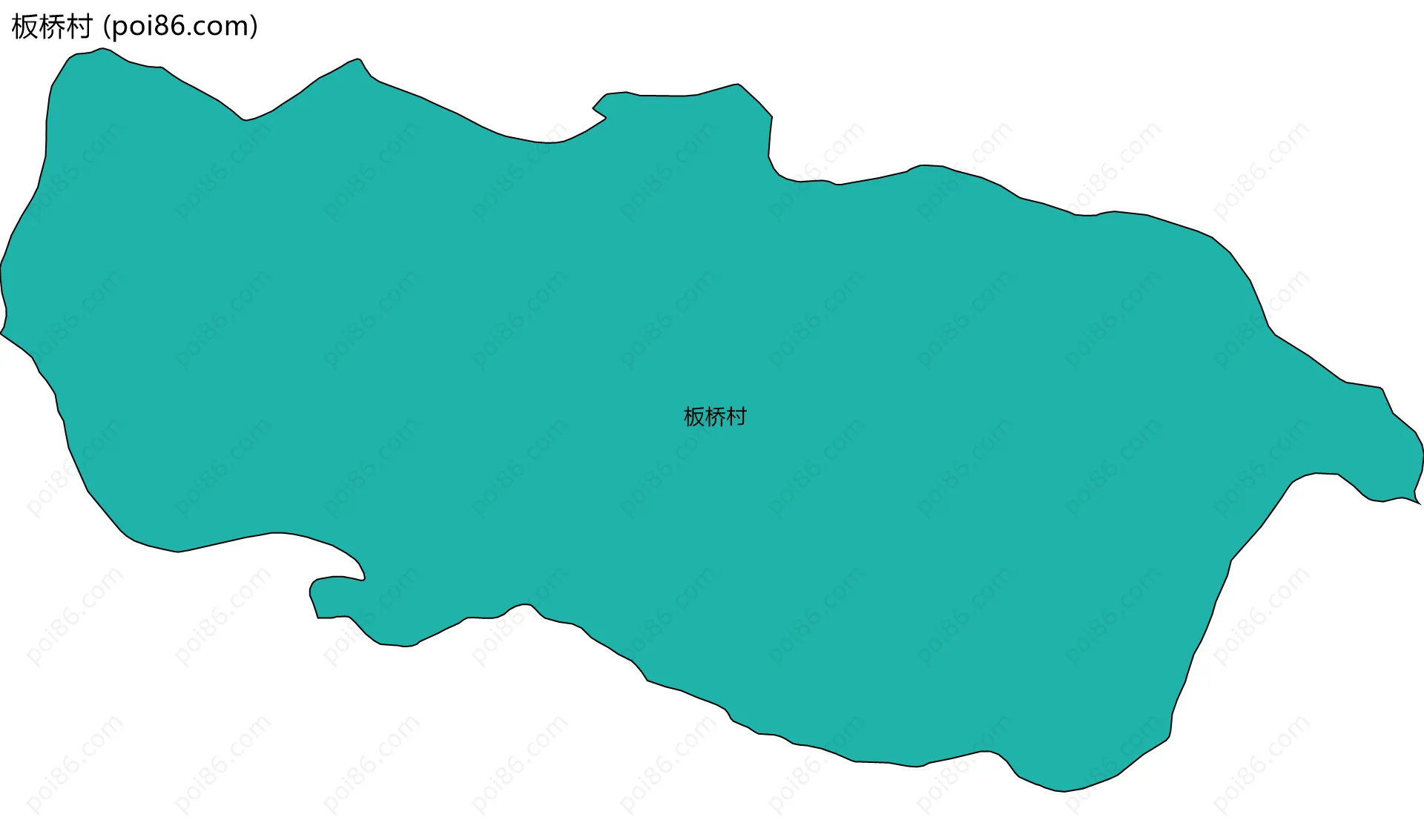 板桥村边界地图