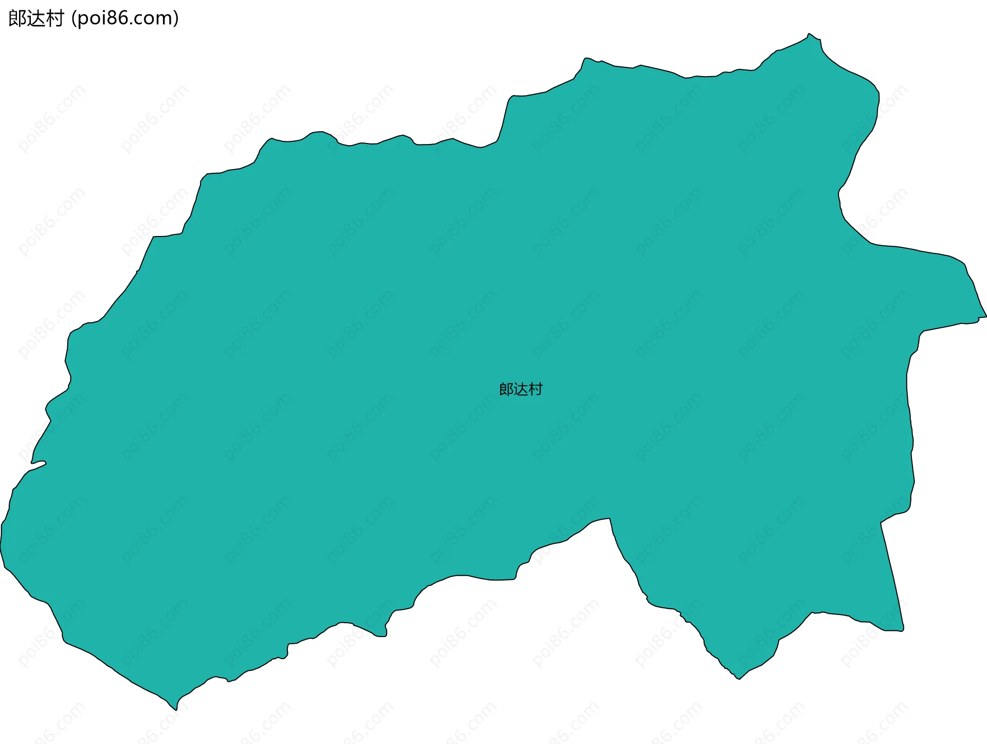 郎达村边界地图