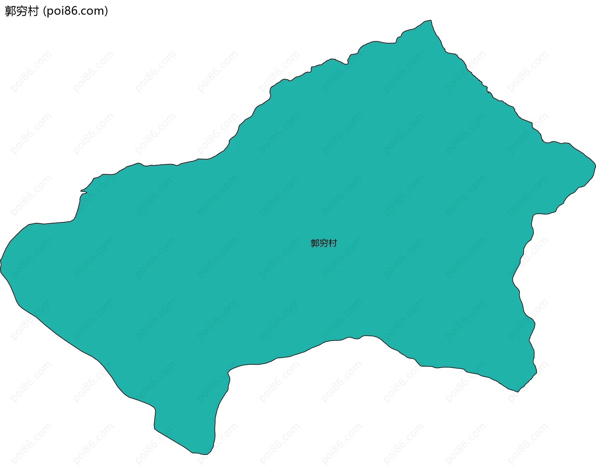 郭穷村边界地图