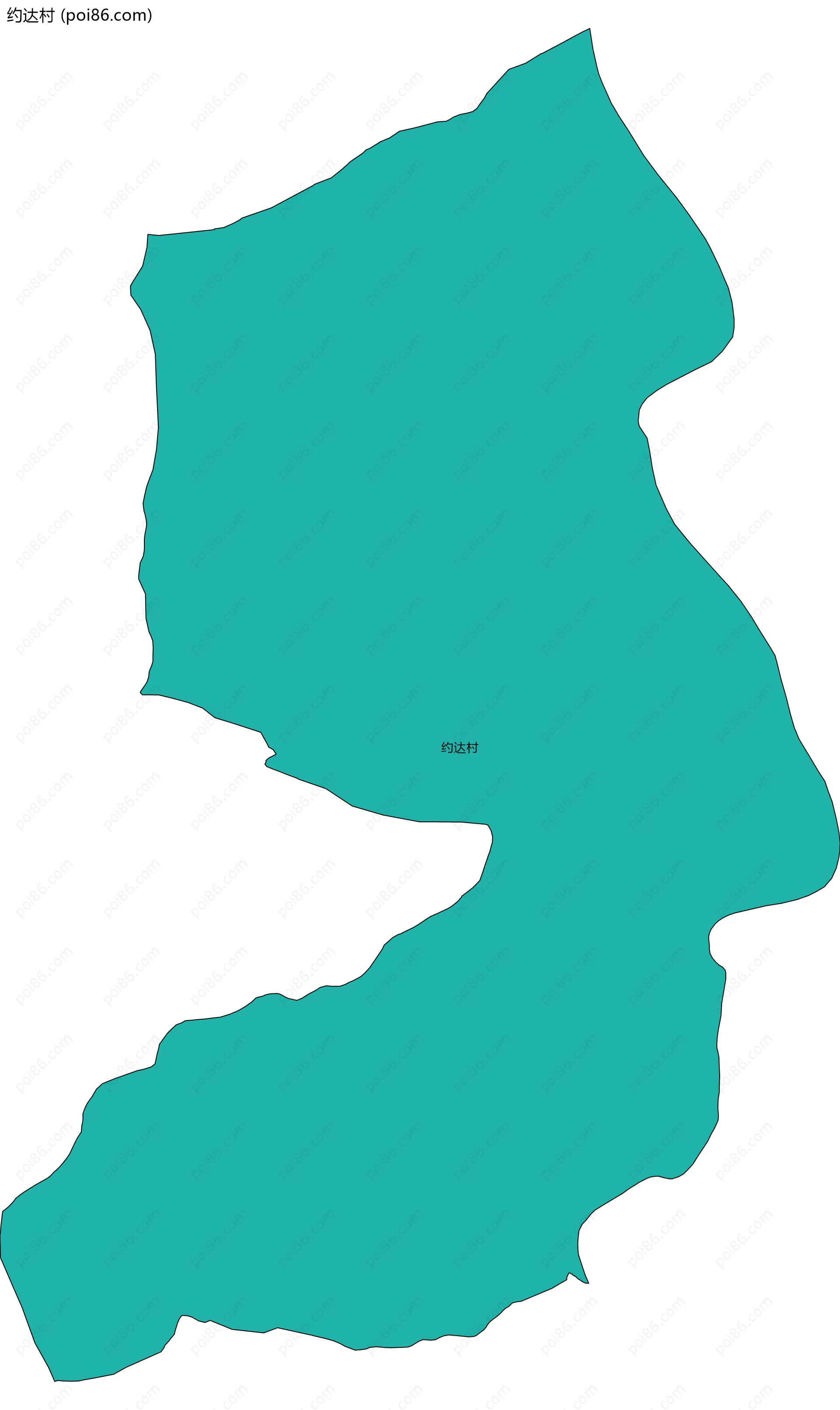 约达村边界地图