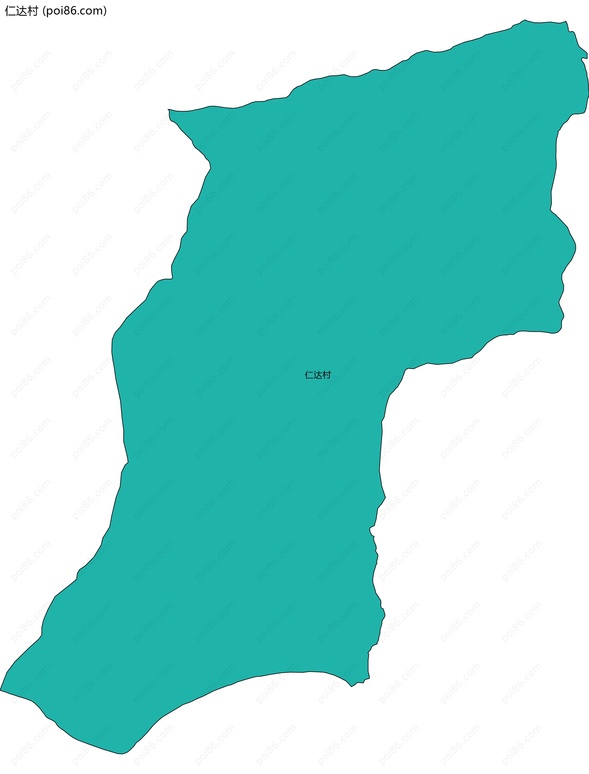 仁达村边界地图