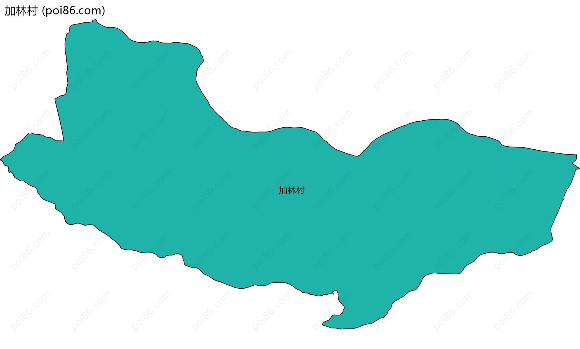 加林村边界地图