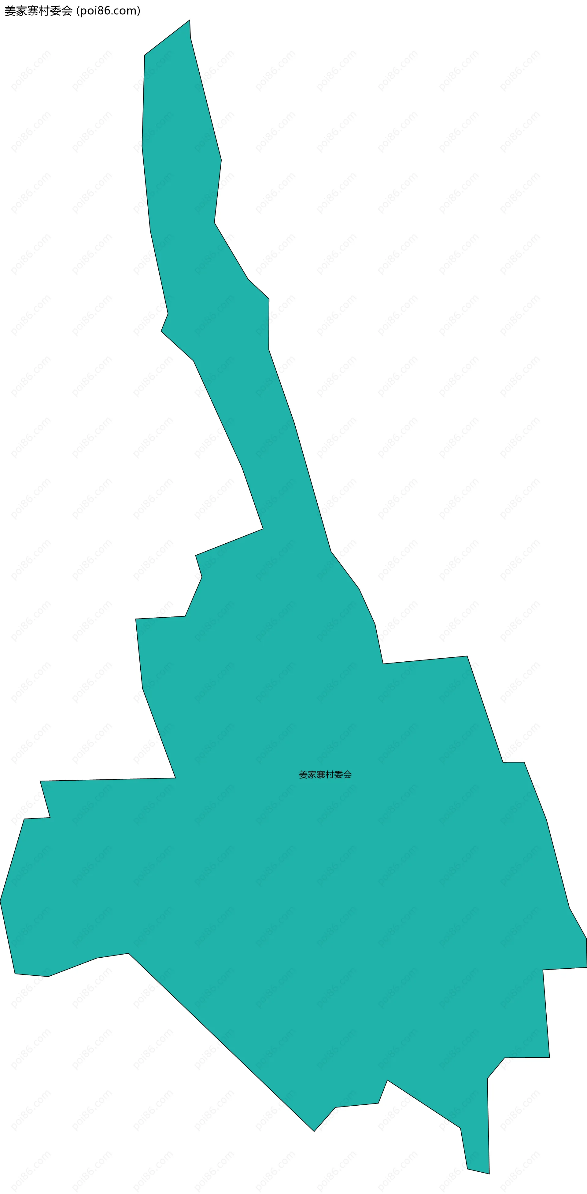 姜家寨村委会边界地图