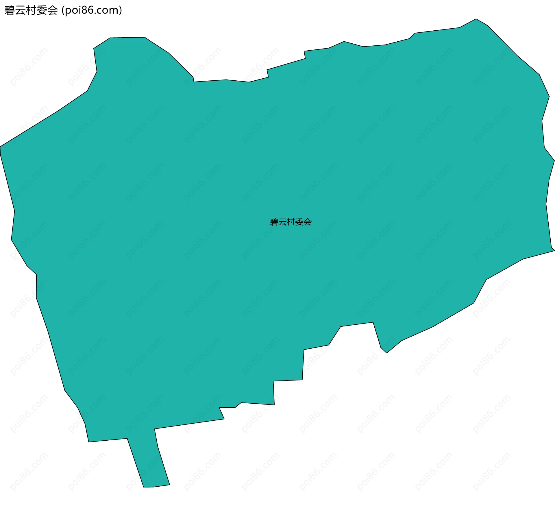 碧云村委会边界地图