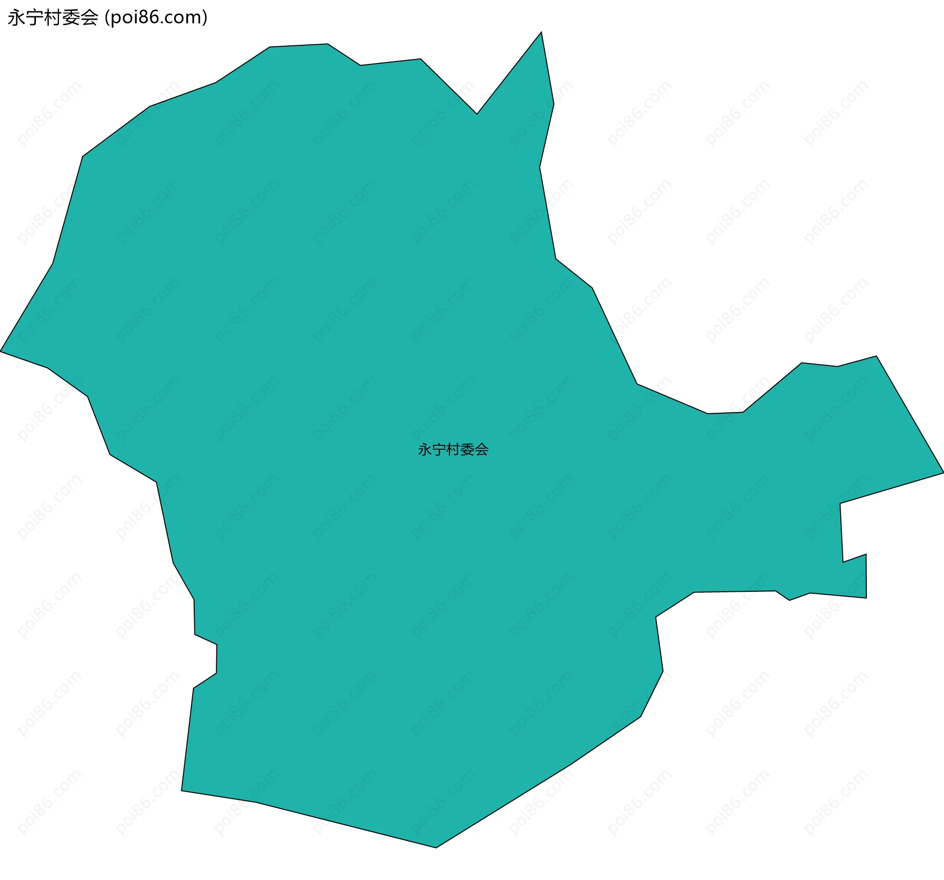 永宁村委会边界地图