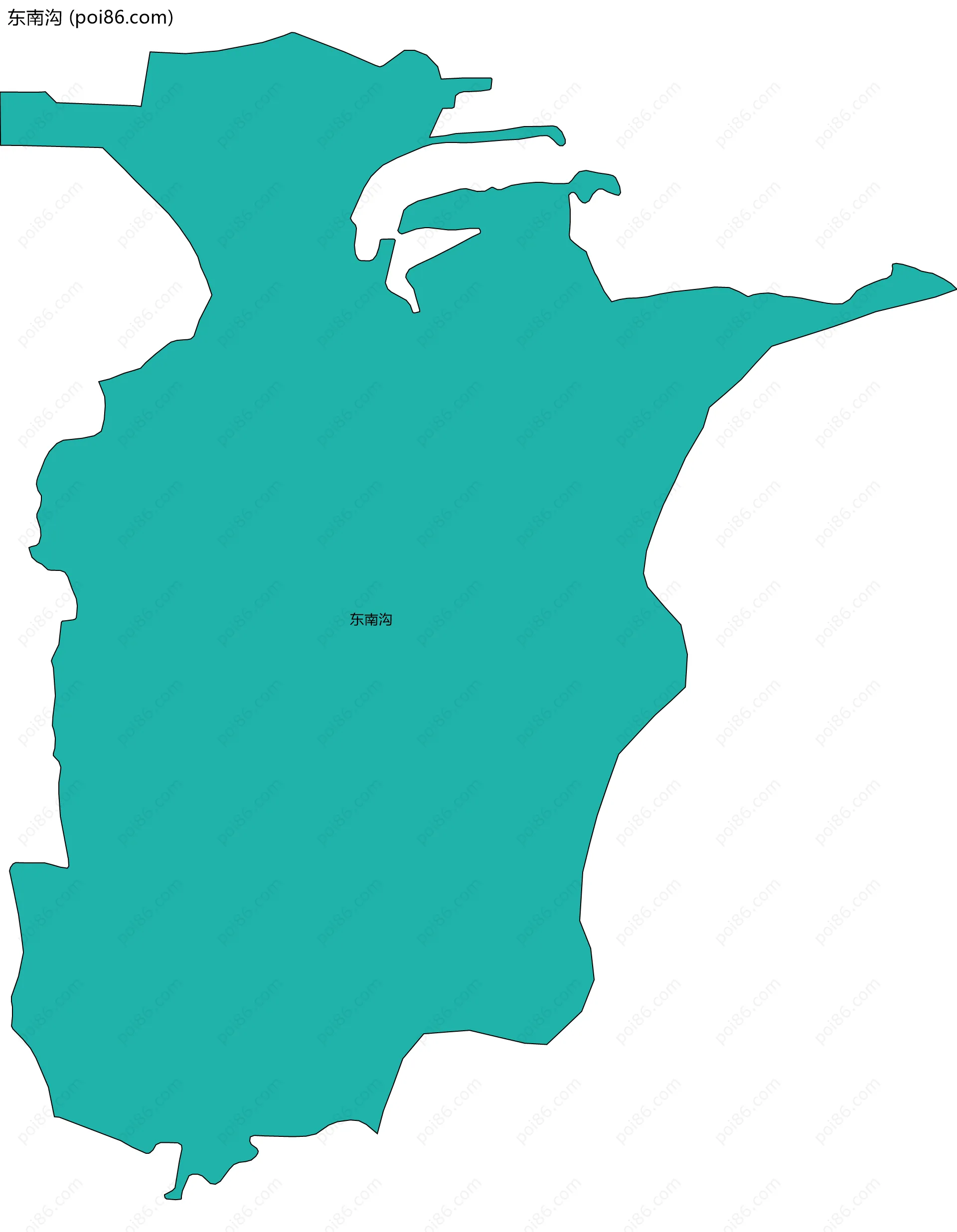 东南沟边界地图