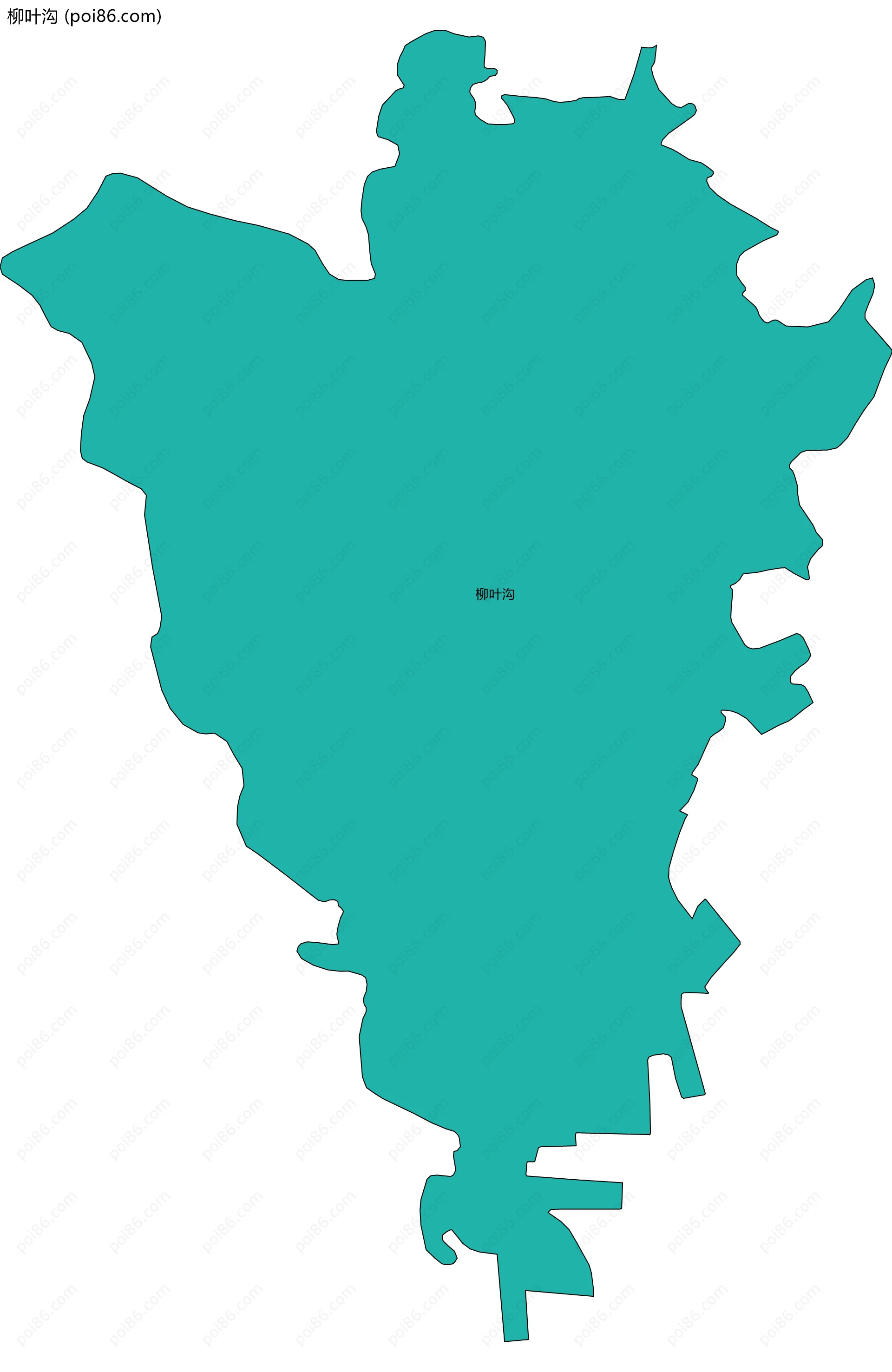柳叶沟边界地图