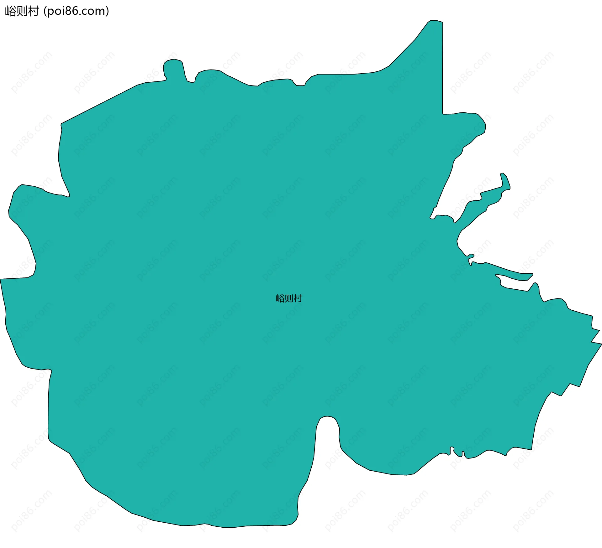 峪则村边界地图