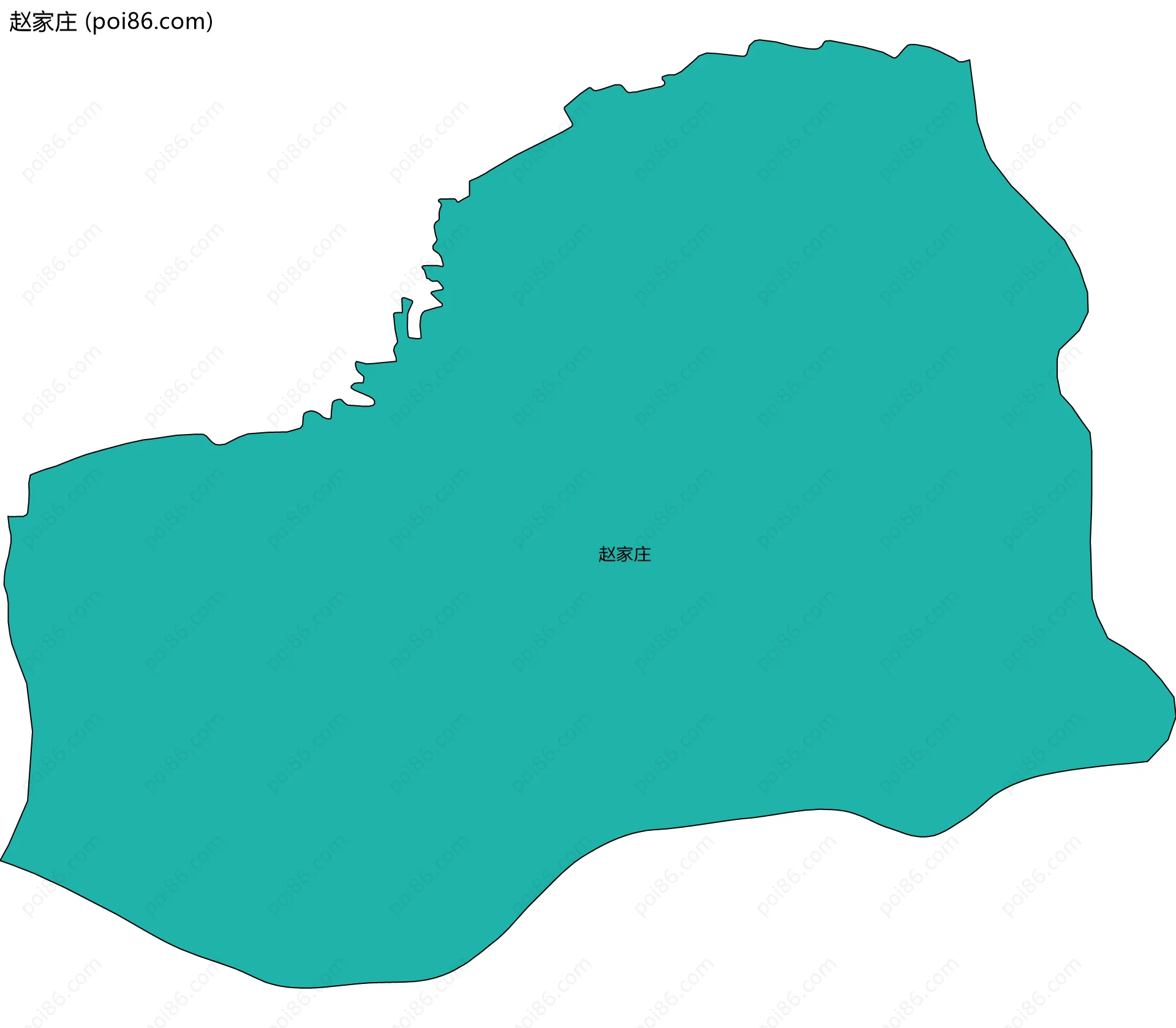 赵家庄边界地图