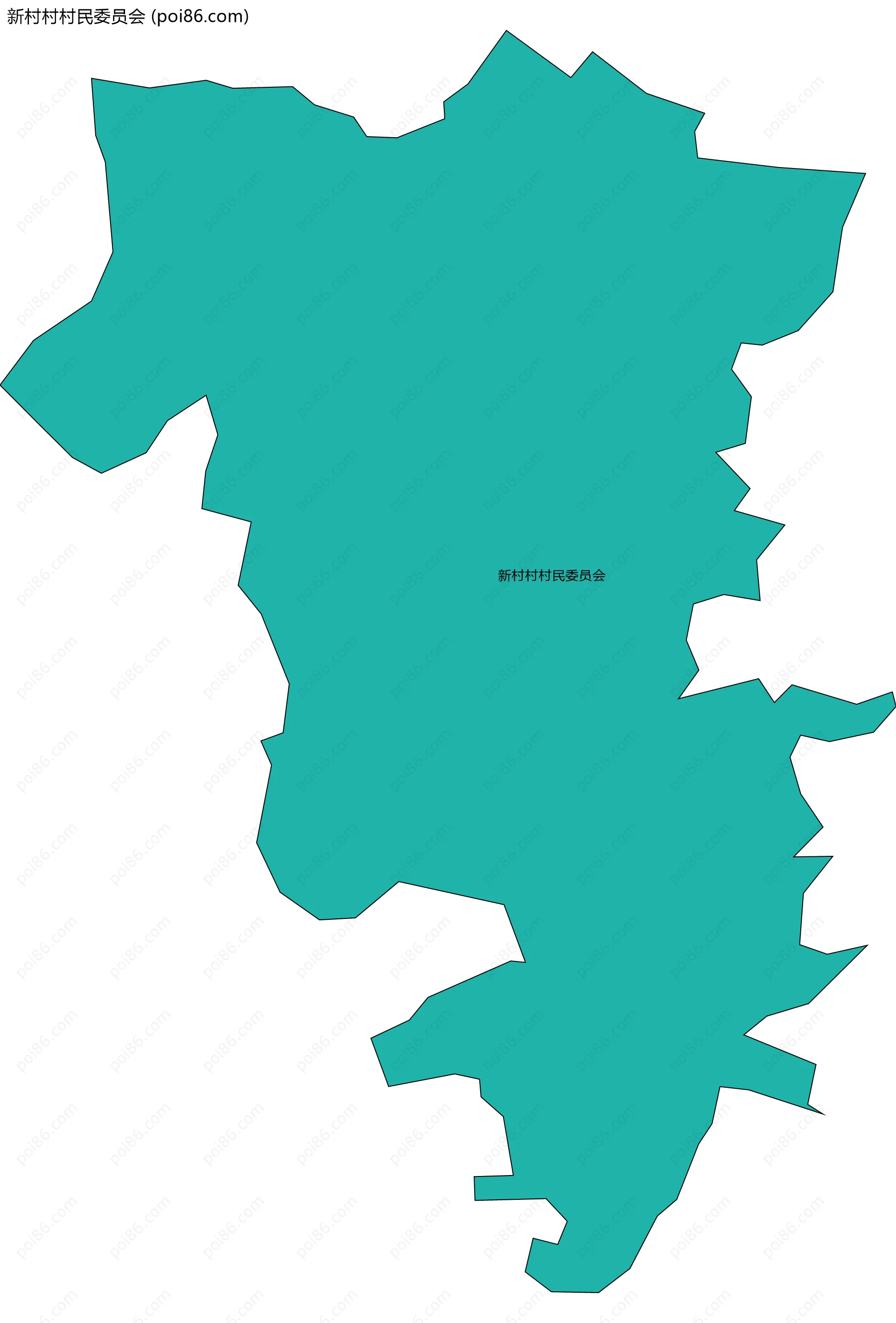 新村村村民委员会边界地图