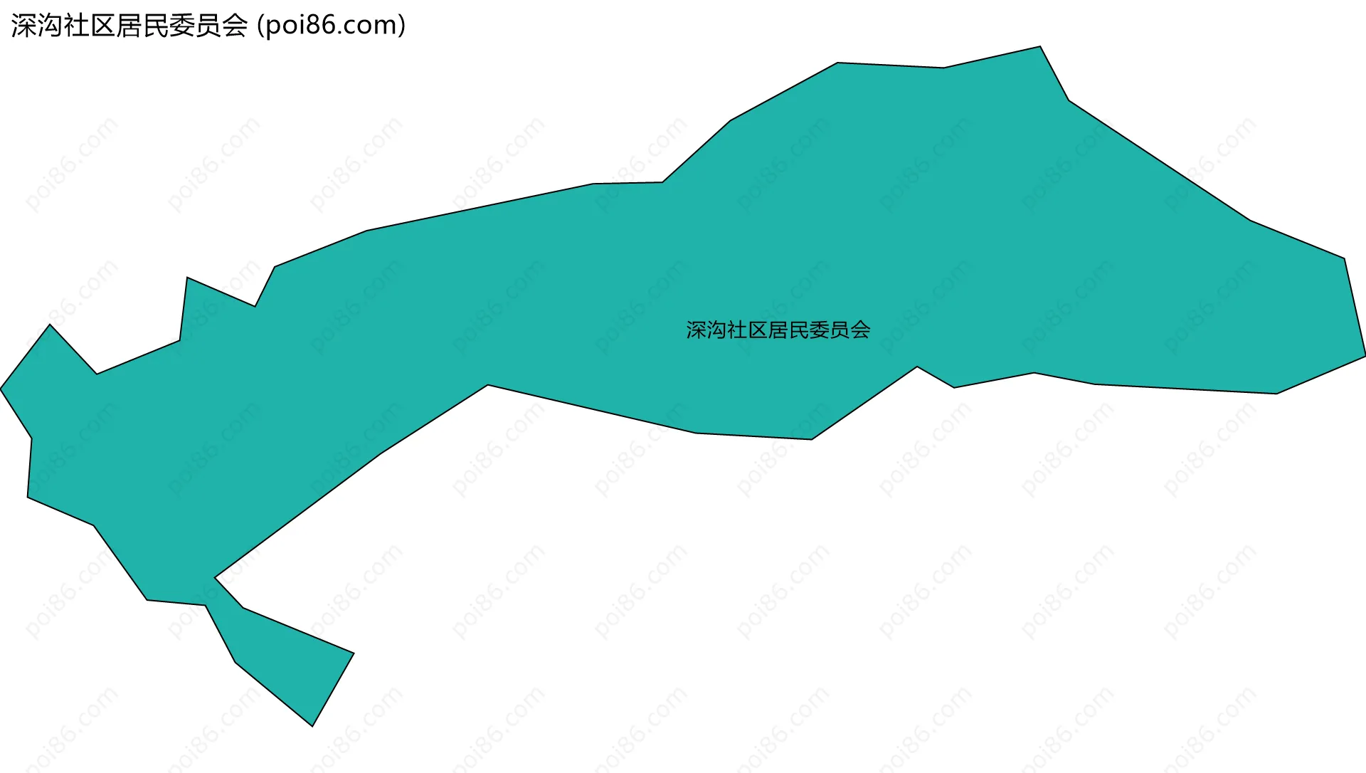 深沟社区居民委员会边界地图