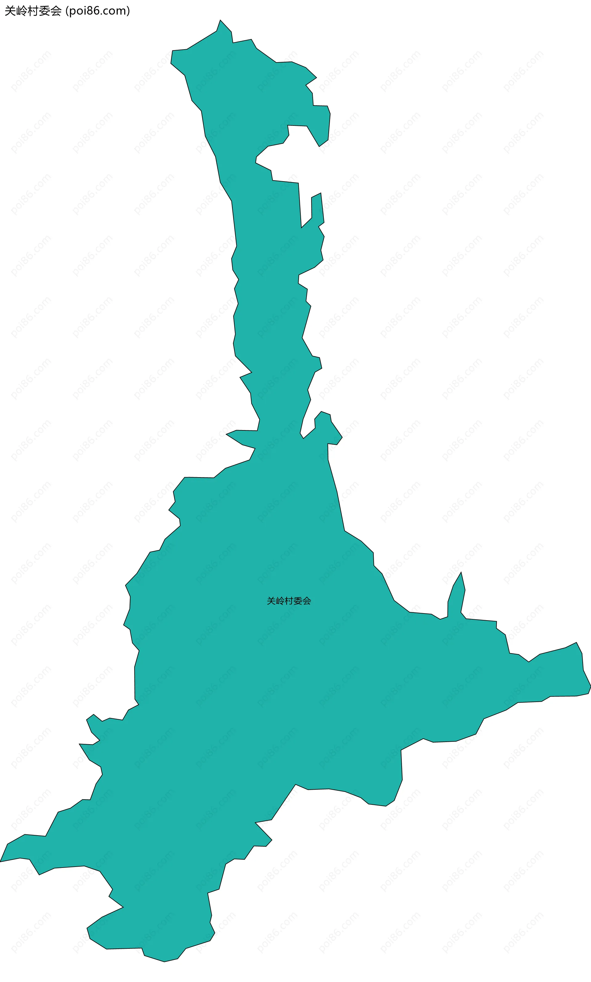 关岭村委会边界地图