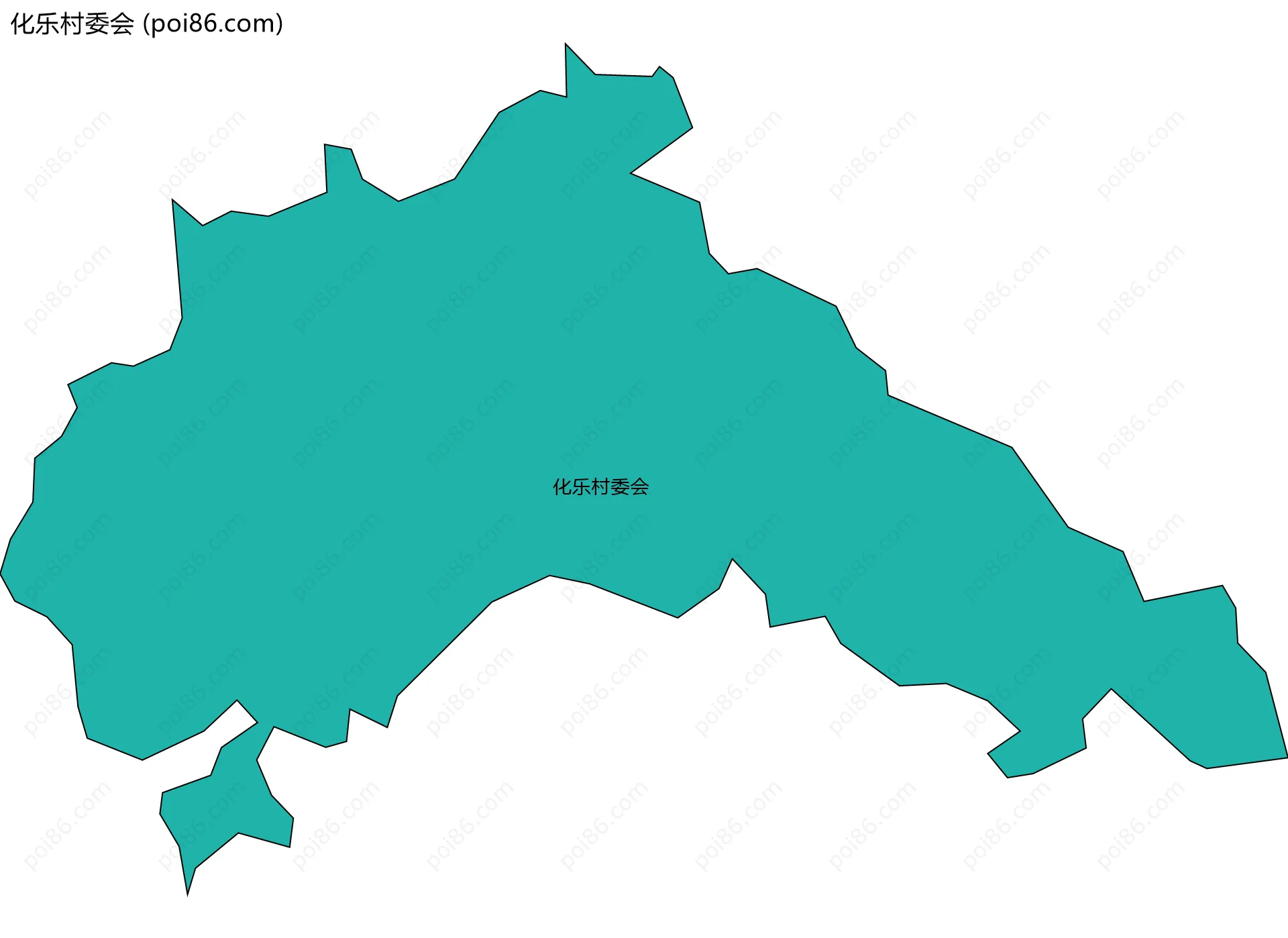 化乐村委会边界地图