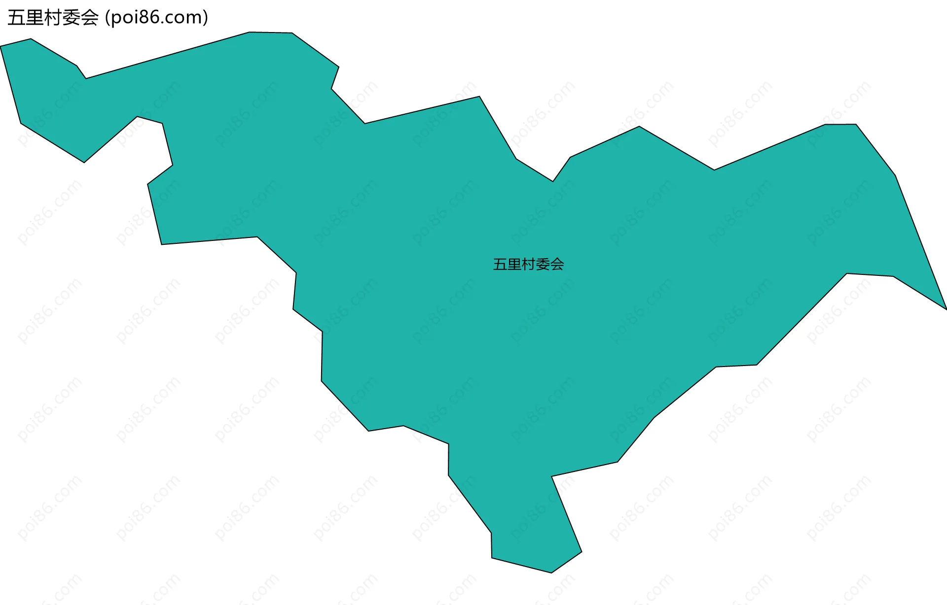 五里村委会边界地图