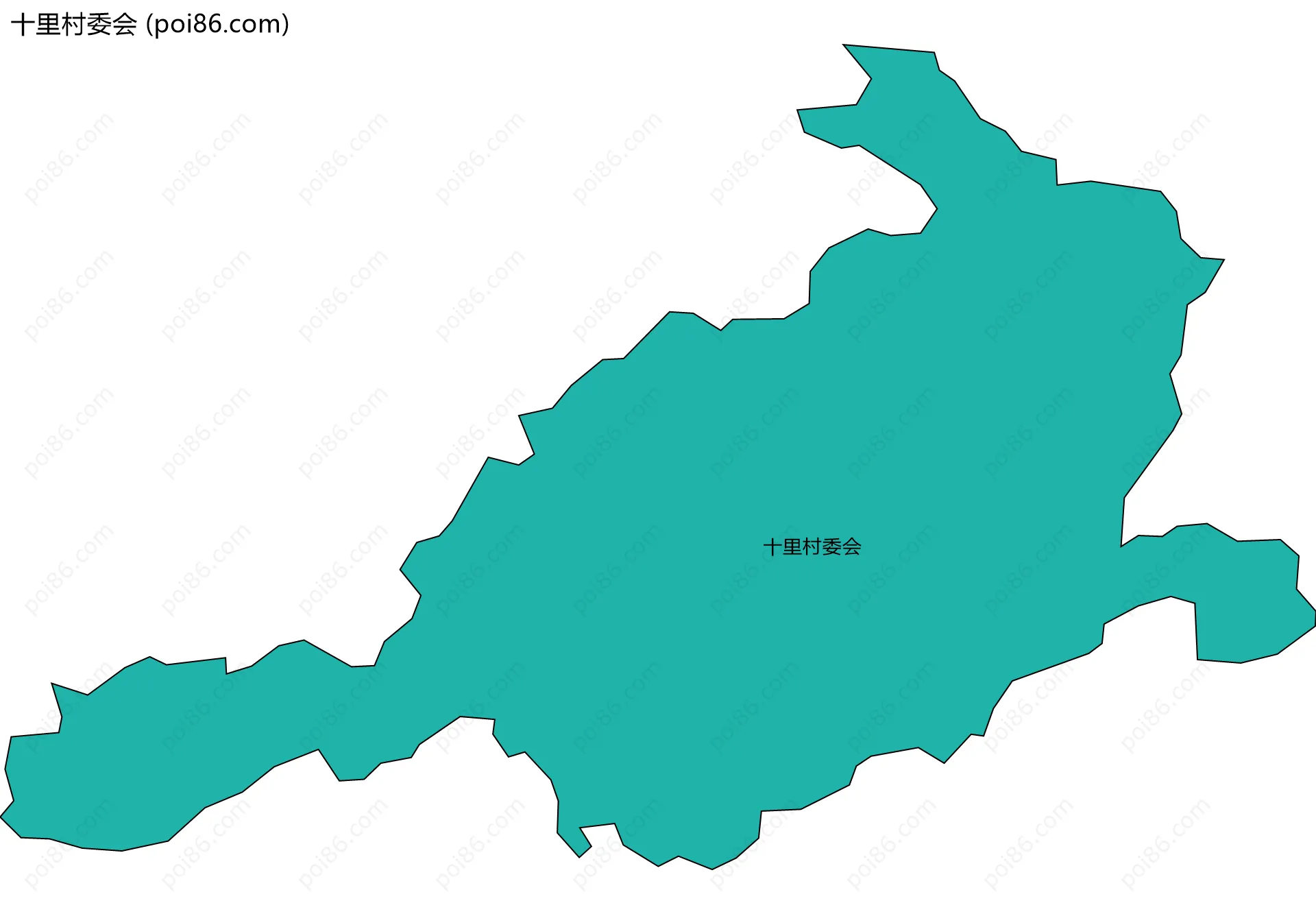 十里村委会边界地图