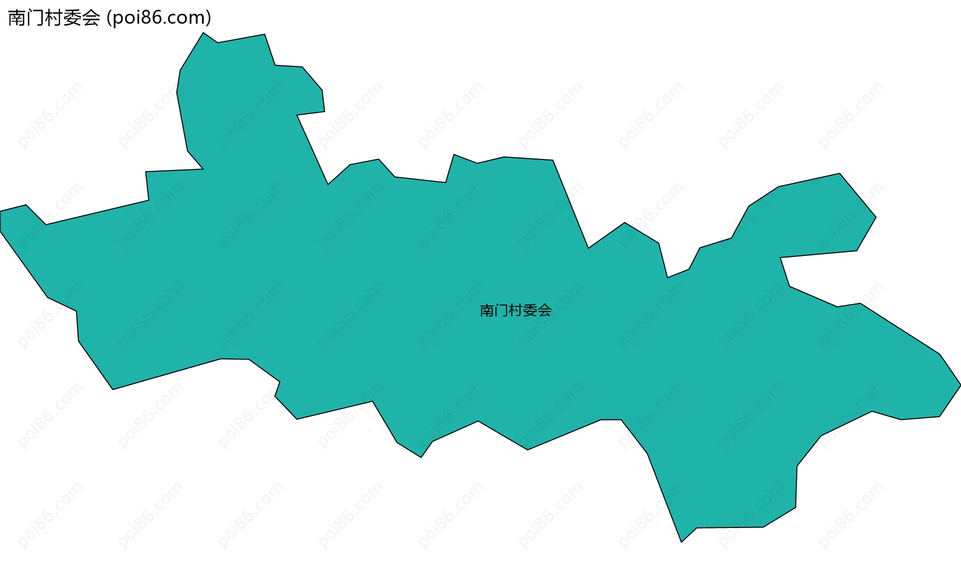 南门村委会边界地图