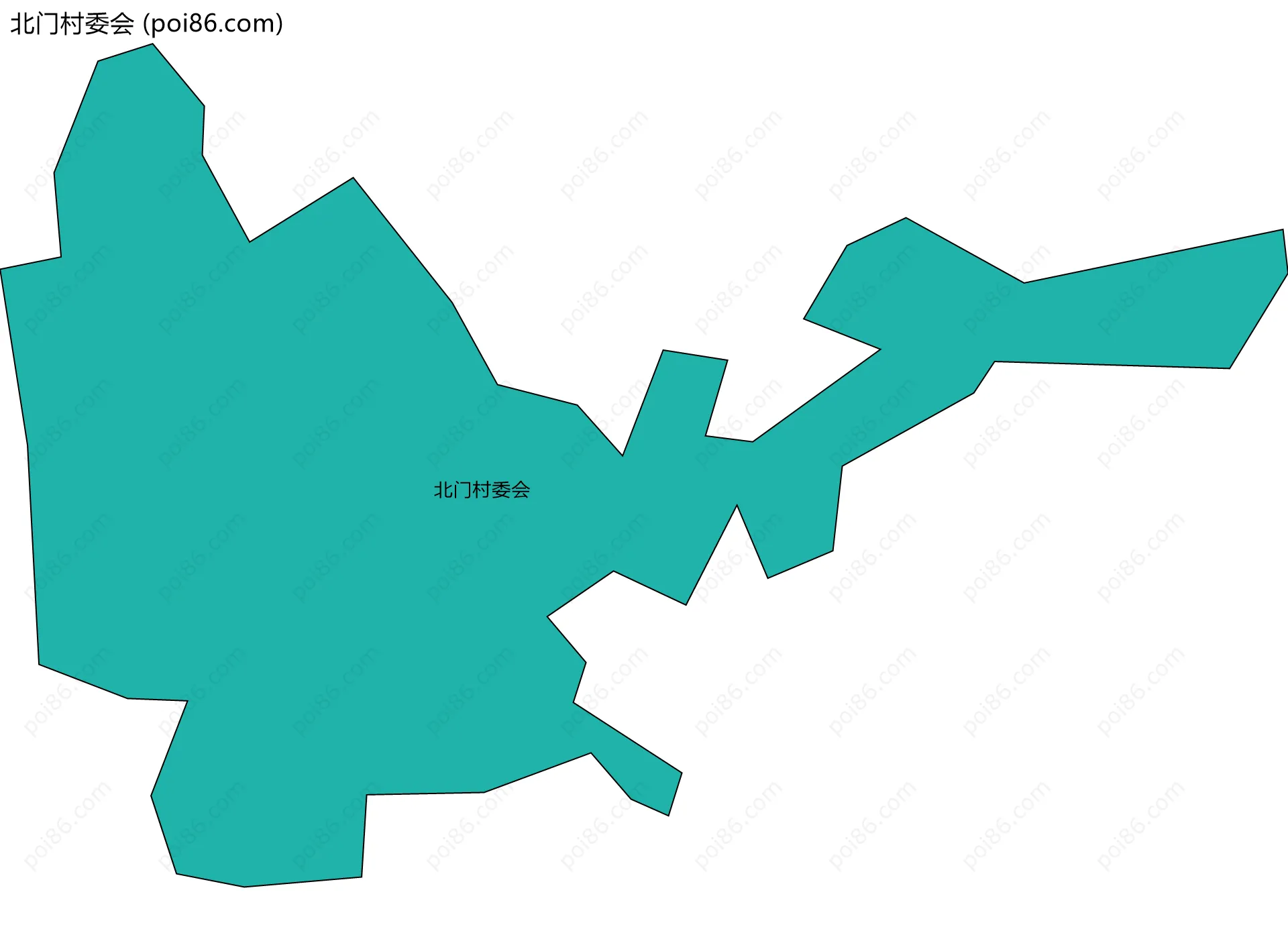 北门村委会边界地图
