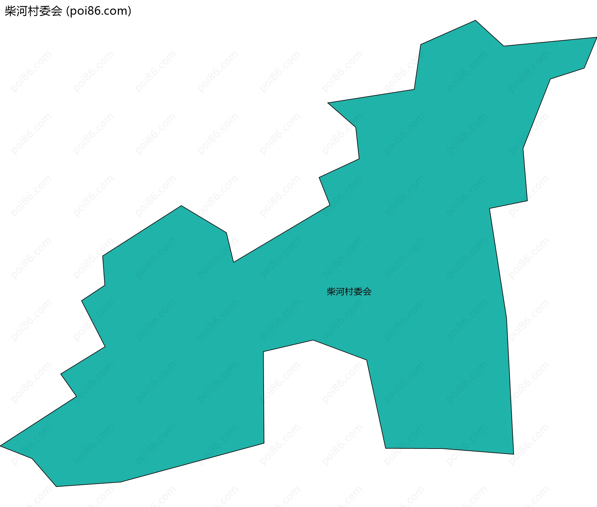 柴河村委会边界地图