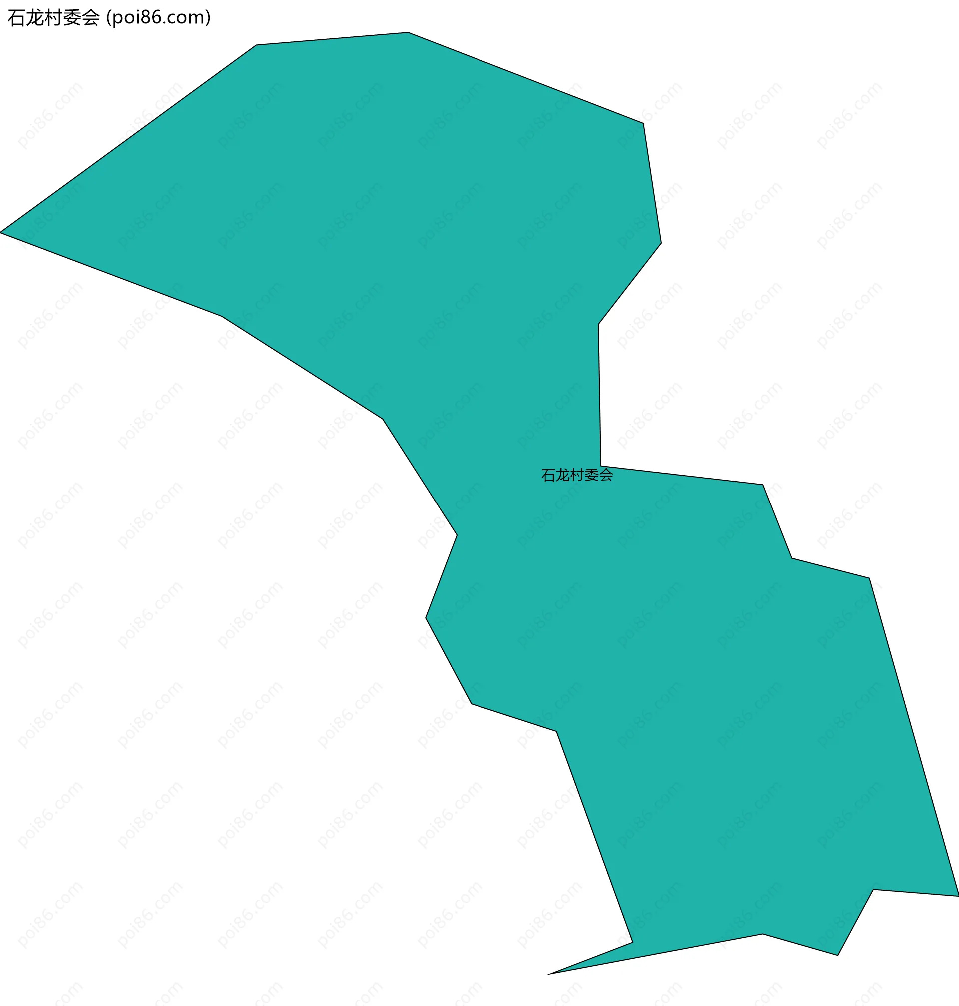 石龙村委会边界地图