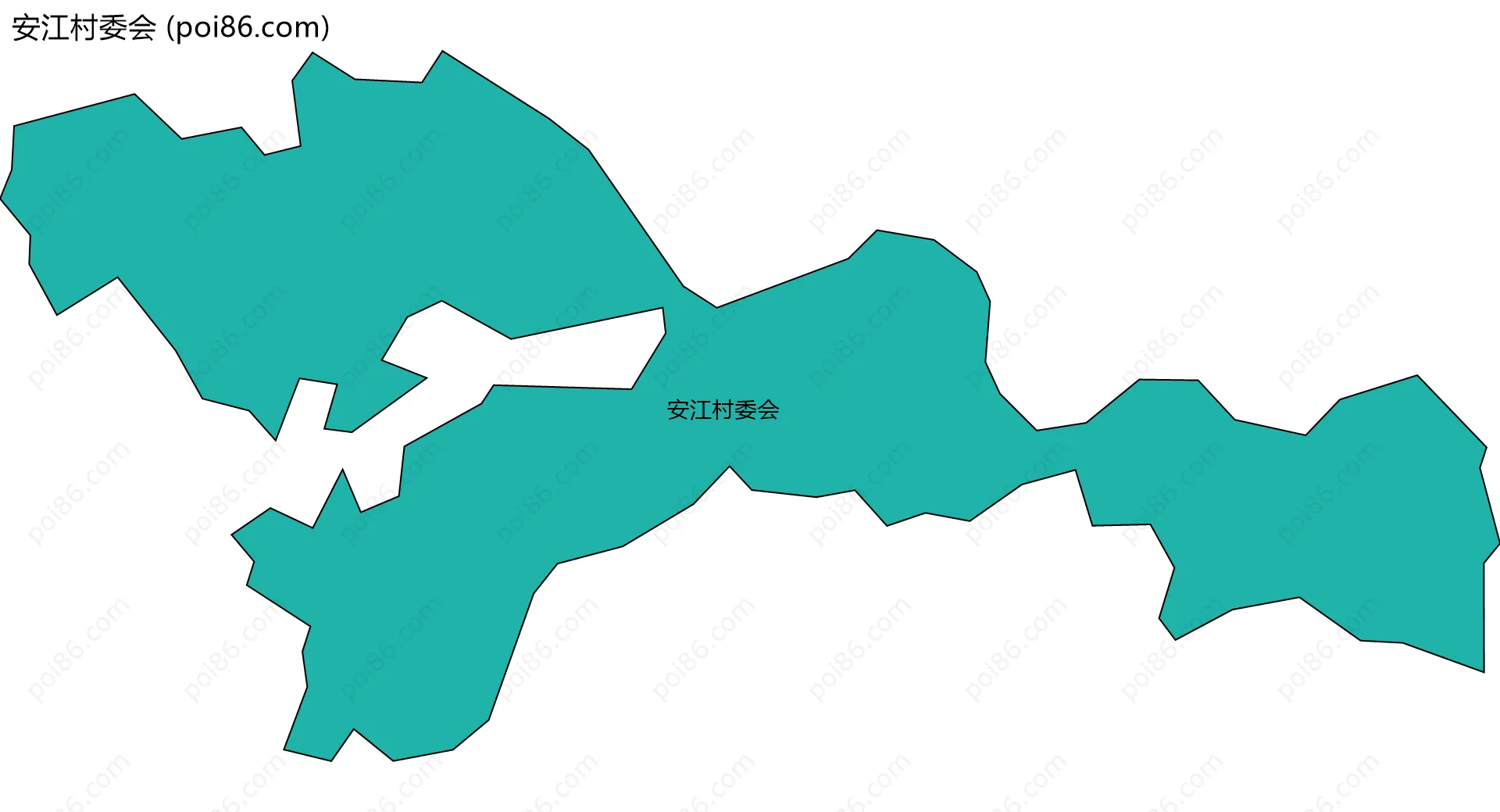 安江村委会边界地图