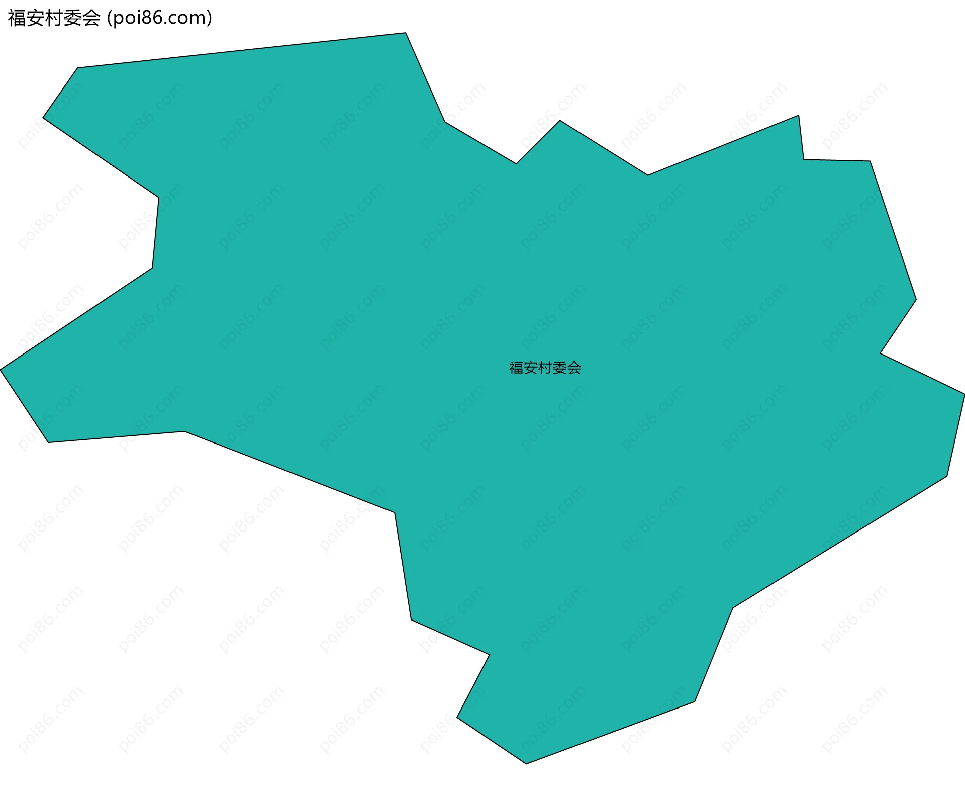 福安村委会边界地图