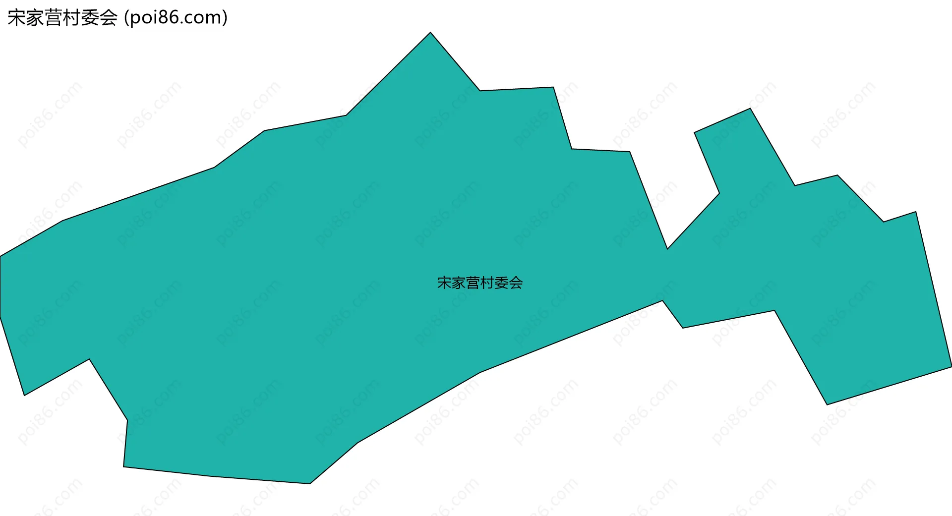宋家营村委会边界地图