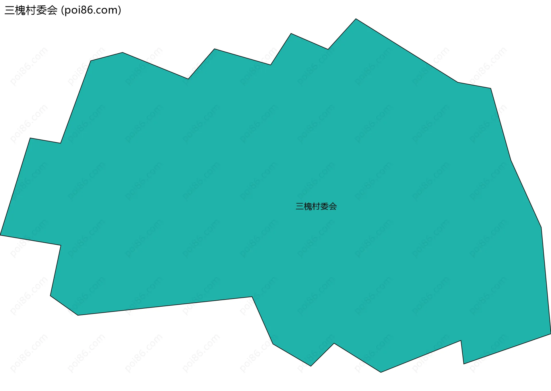 三槐村委会边界地图