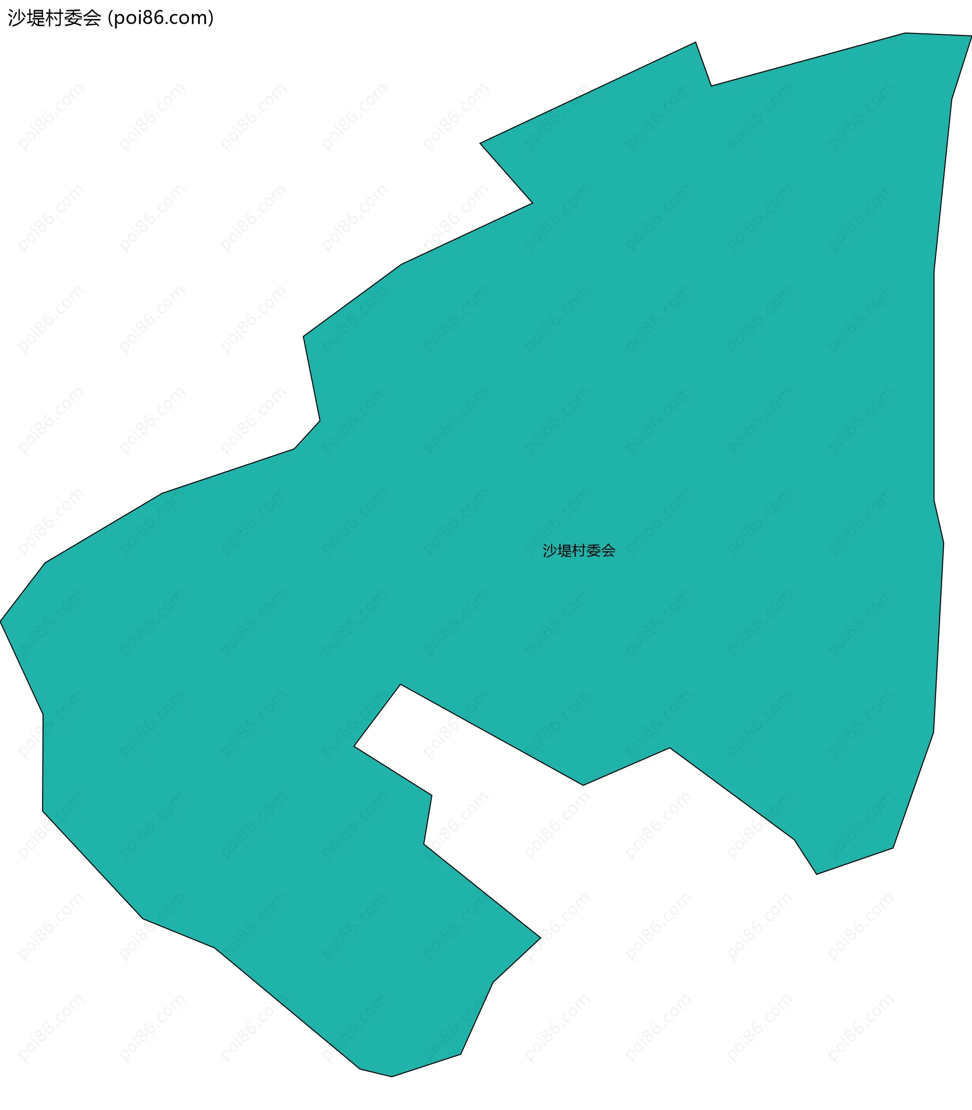 沙堤村委会边界地图