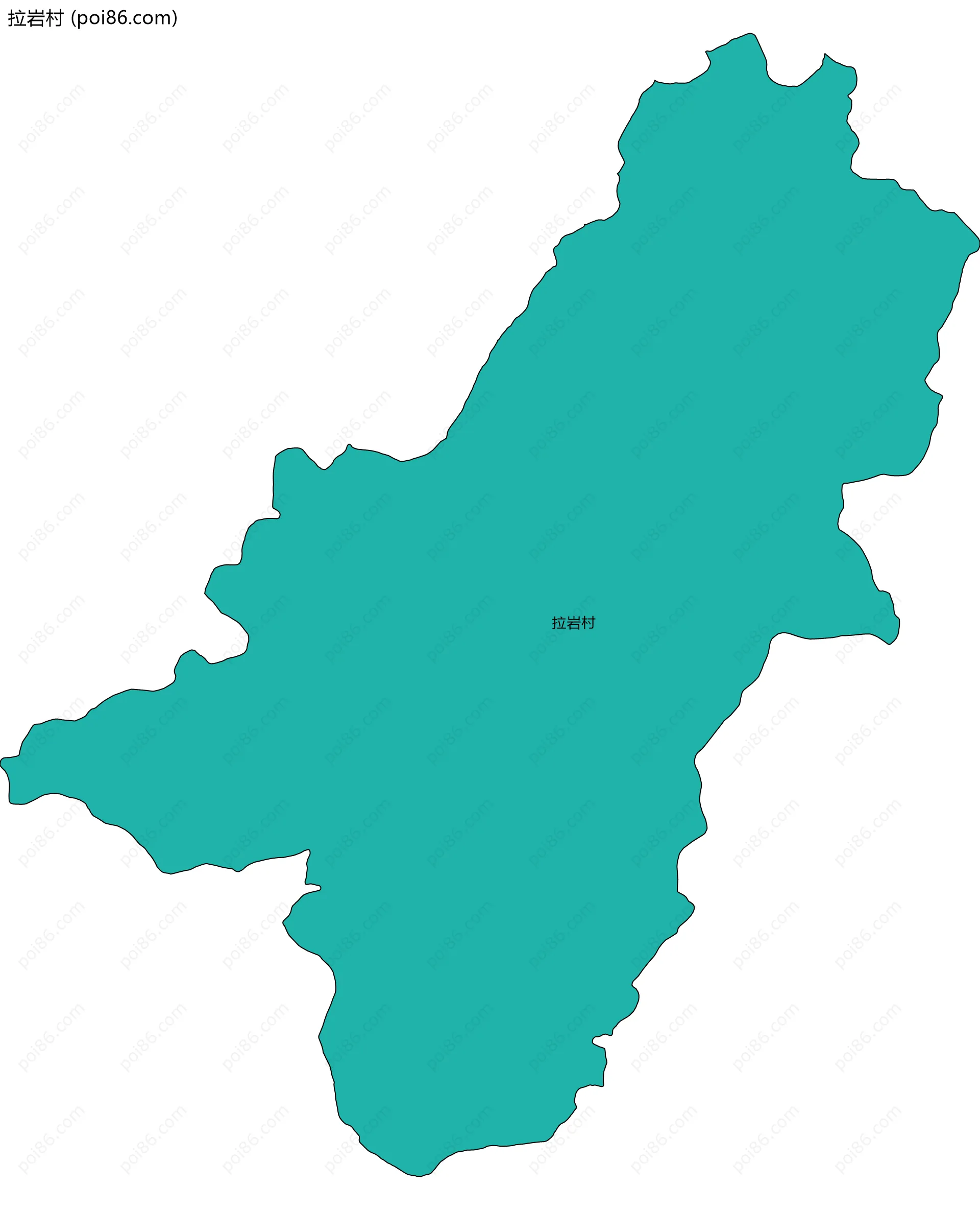 拉岩村边界地图