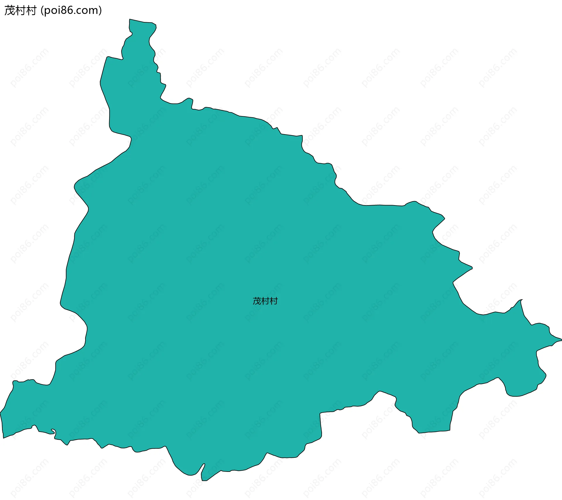 茂村村边界地图