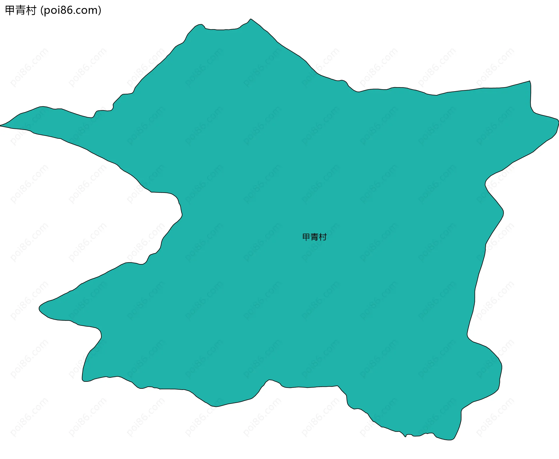 甲青村边界地图