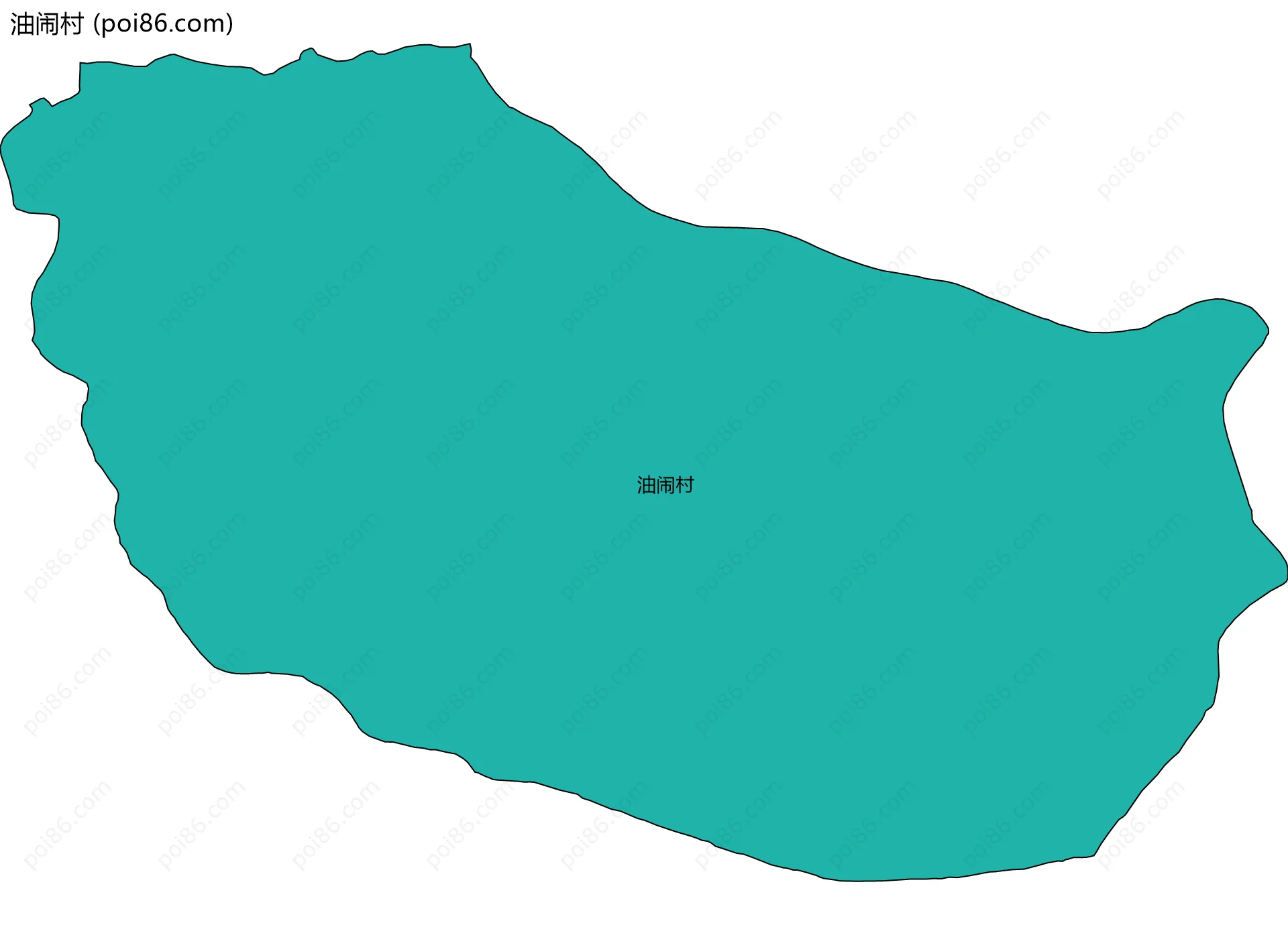 油闹村边界地图