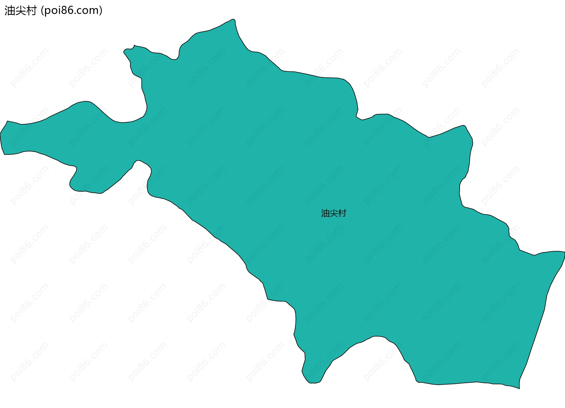 油尖村边界地图