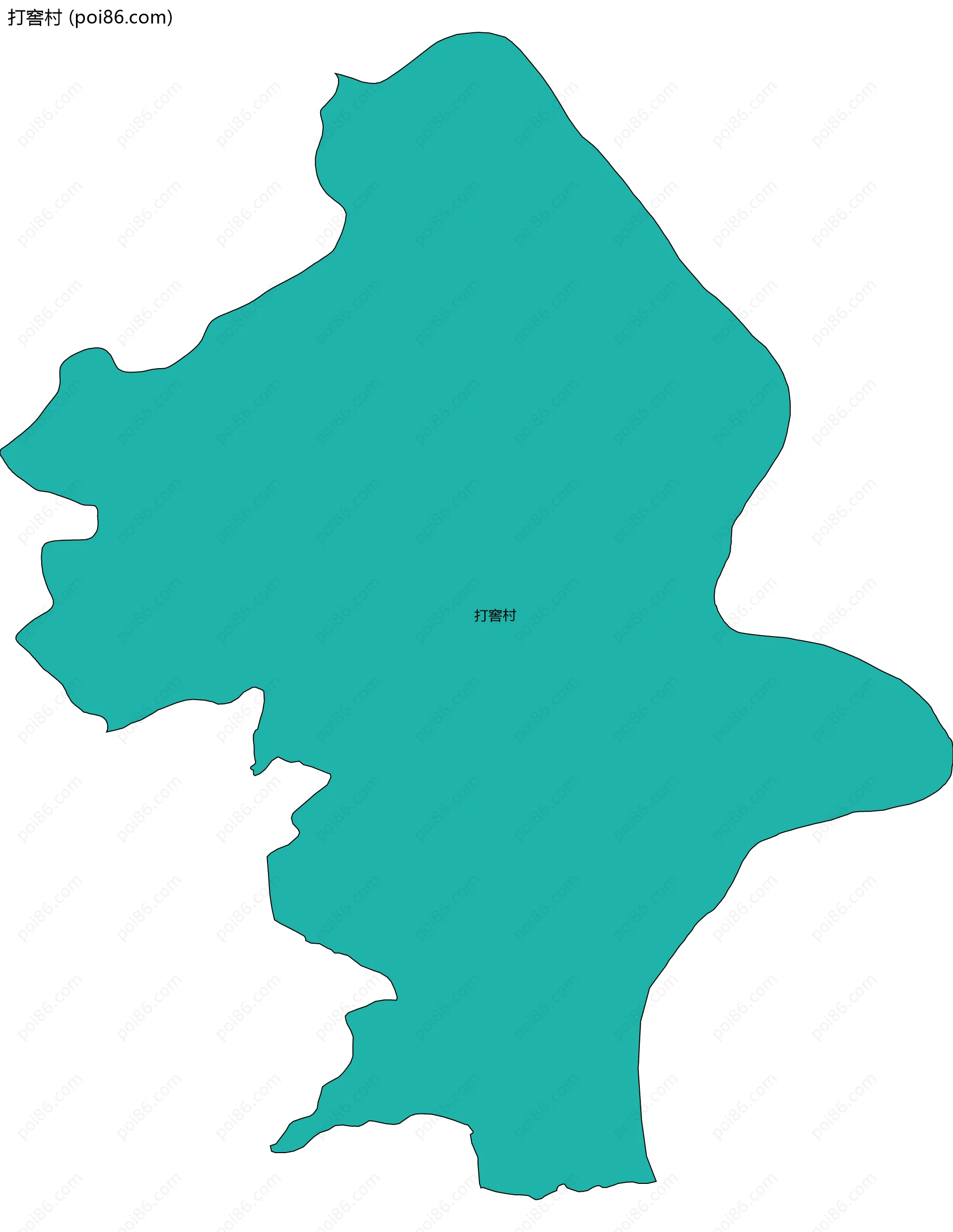 打窖村边界地图