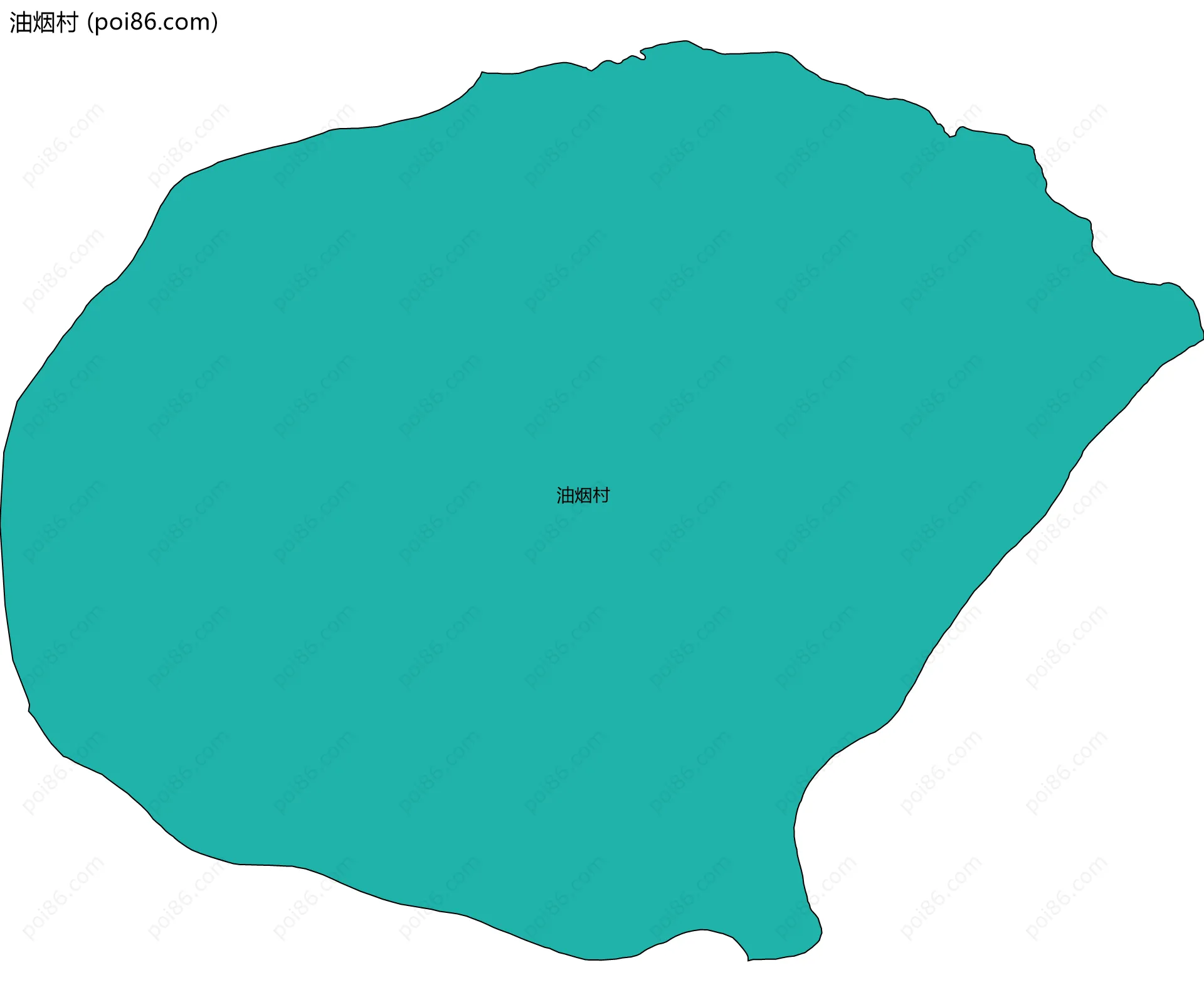 油烟村边界地图