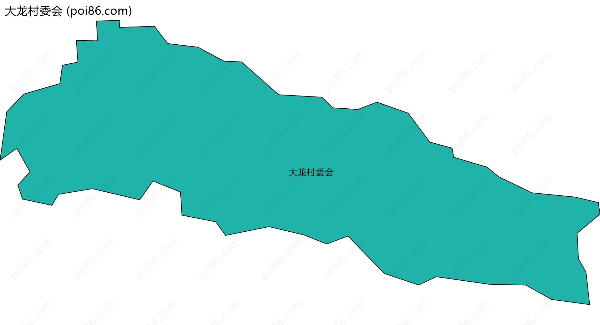 大龙村委会边界地图
